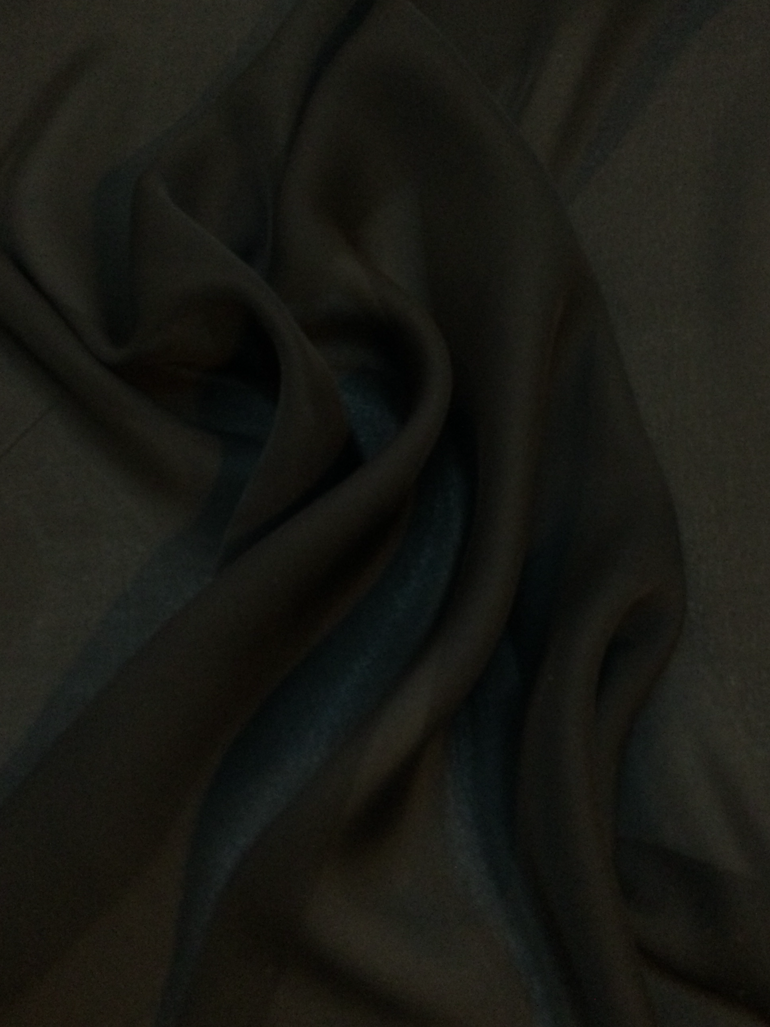 Pure Silk Double Georgette in Noir