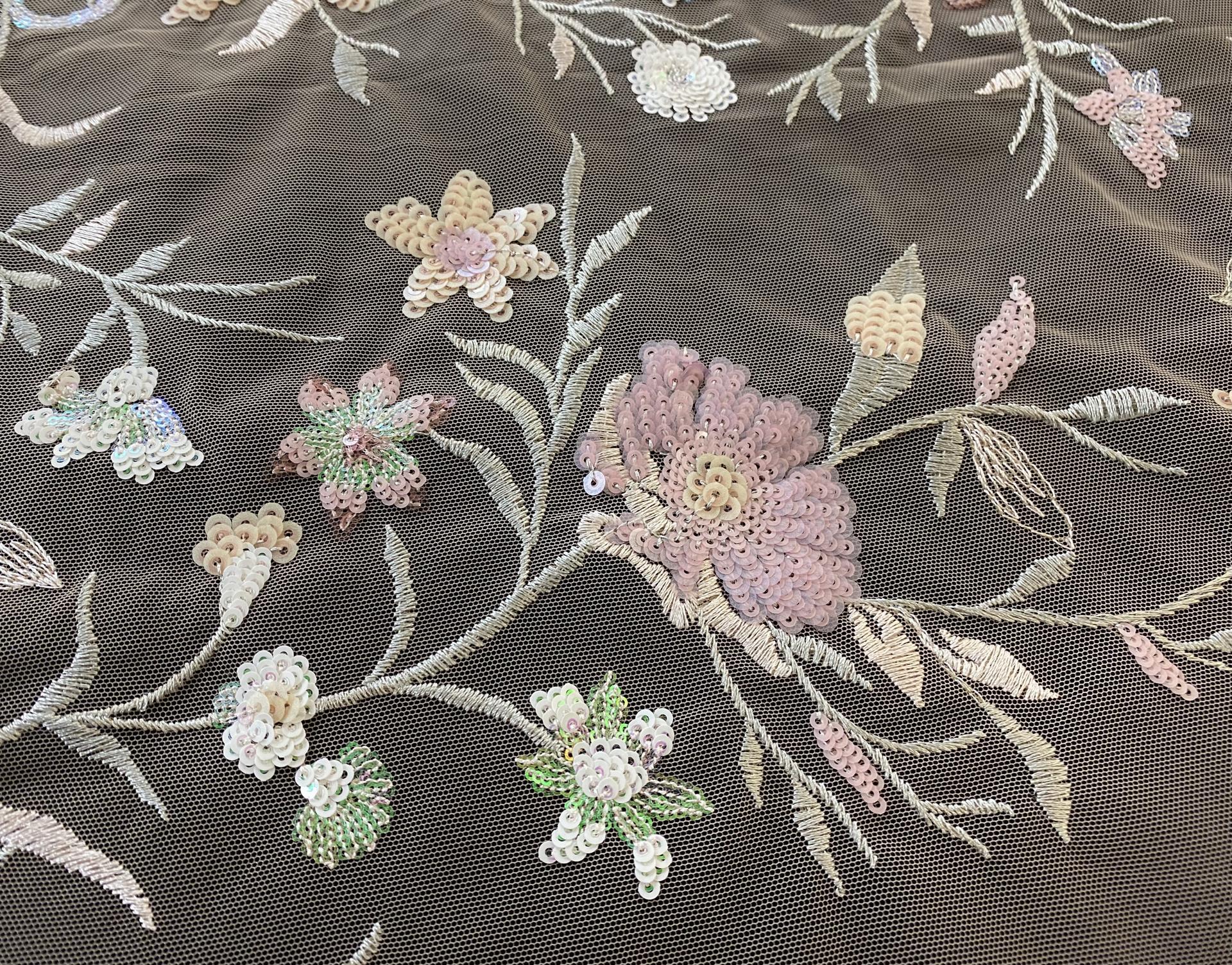 Sequined/Embroidered Tulle