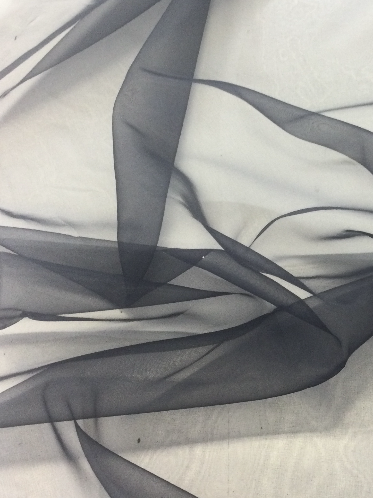 Polyester Organza in Midnight Navy 