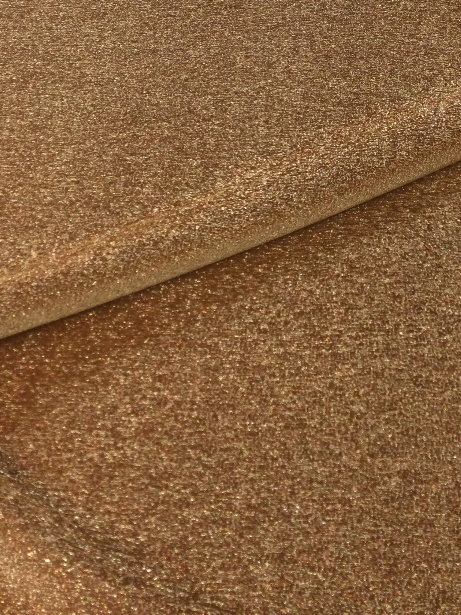 Silk Metallic Glimmer Jacquard Copper/Gold