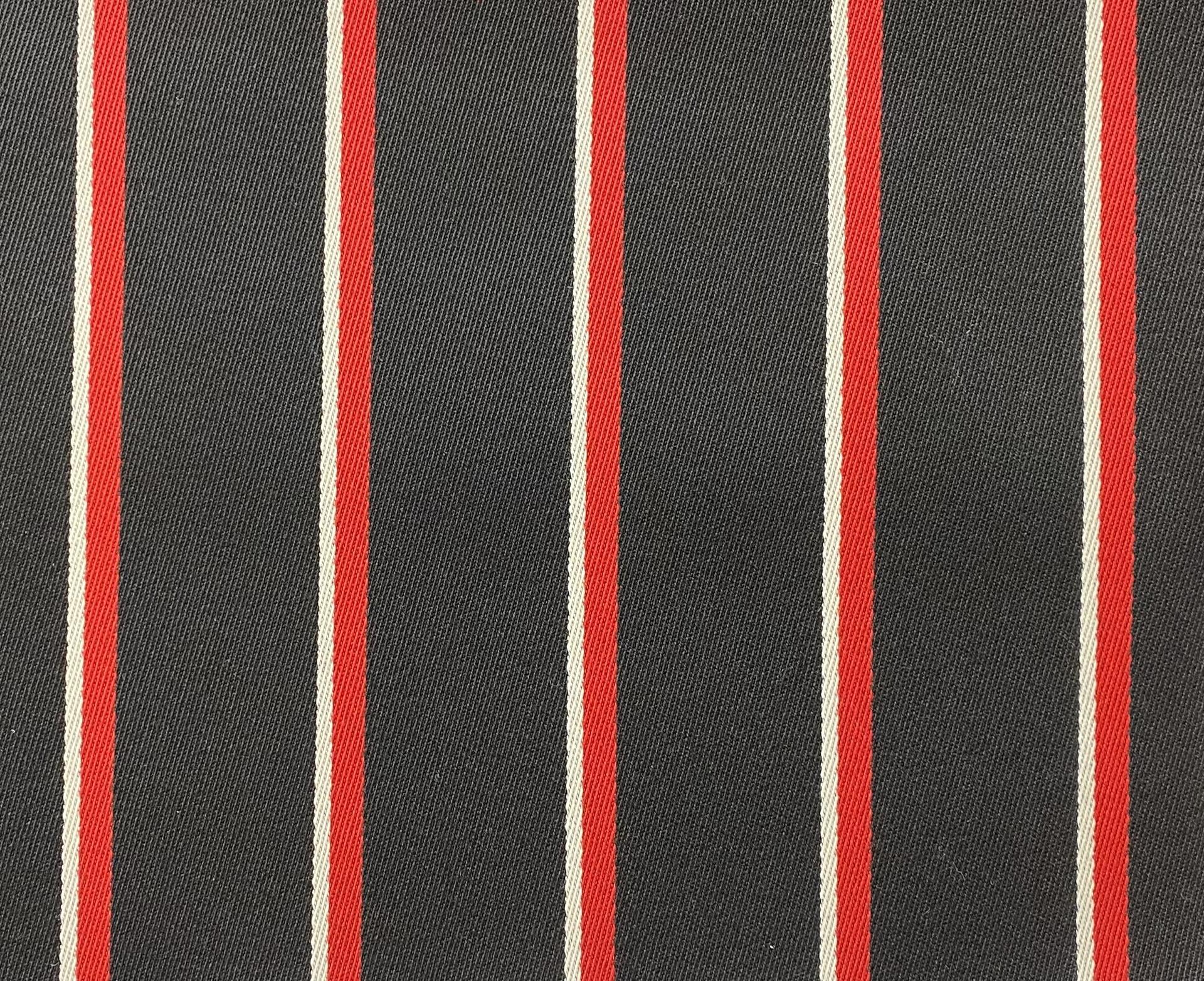 Italian Striped Wool Twill Fabric in Warehouse