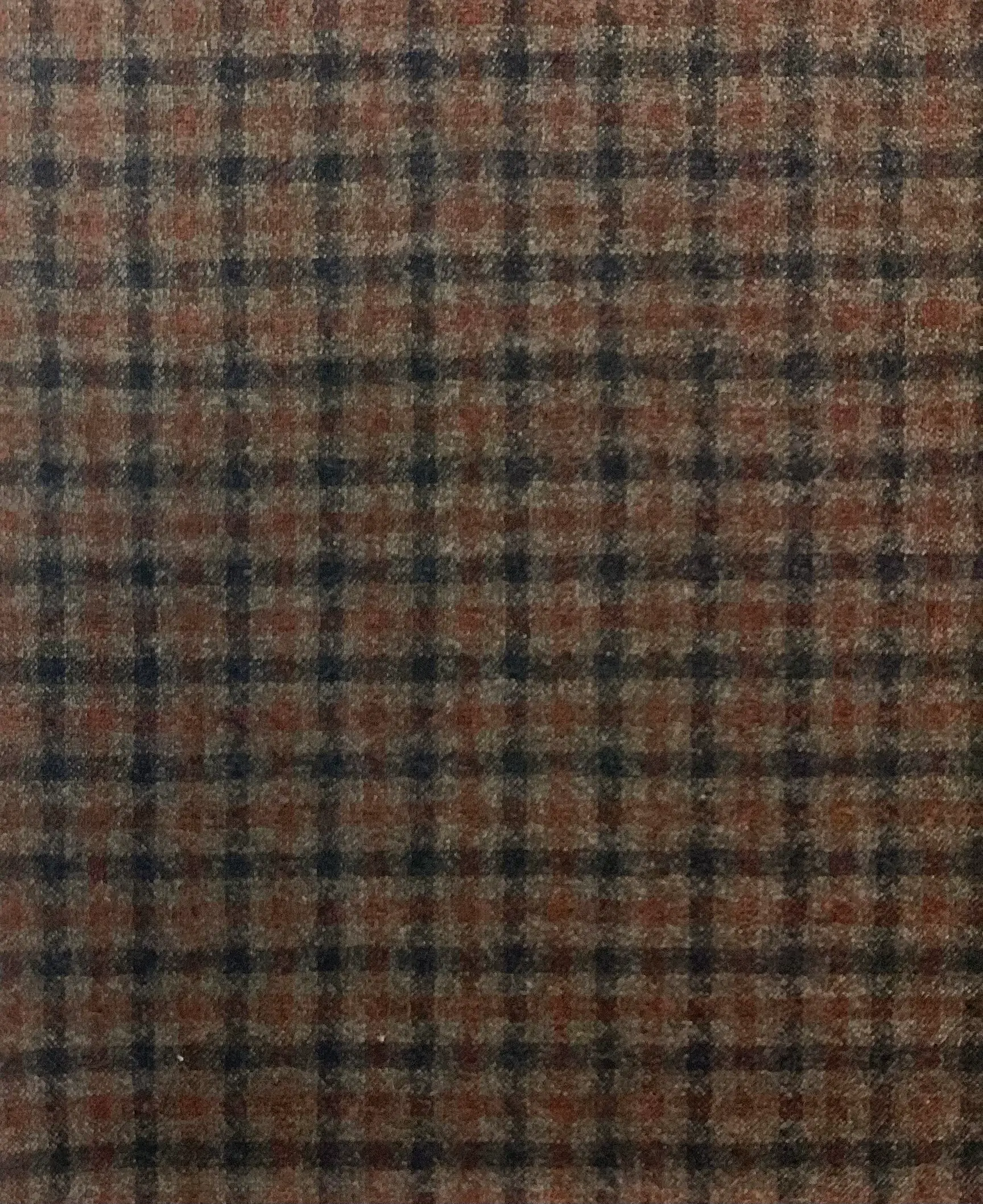 Made In Italy 100% Wool In Taupe, Rust & Navy