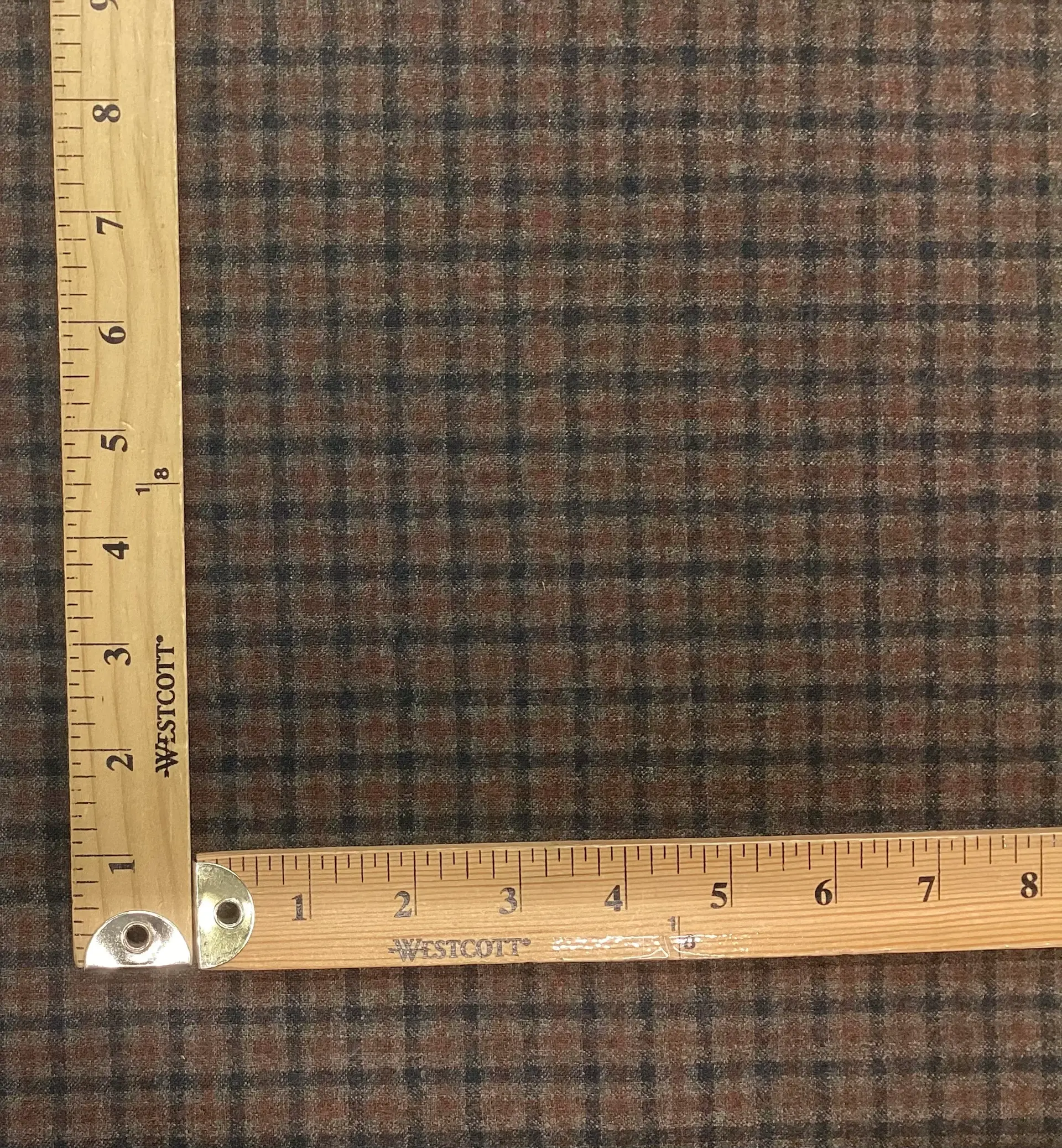 Made In Italy 100% Wool In Taupe, Rust & Navy