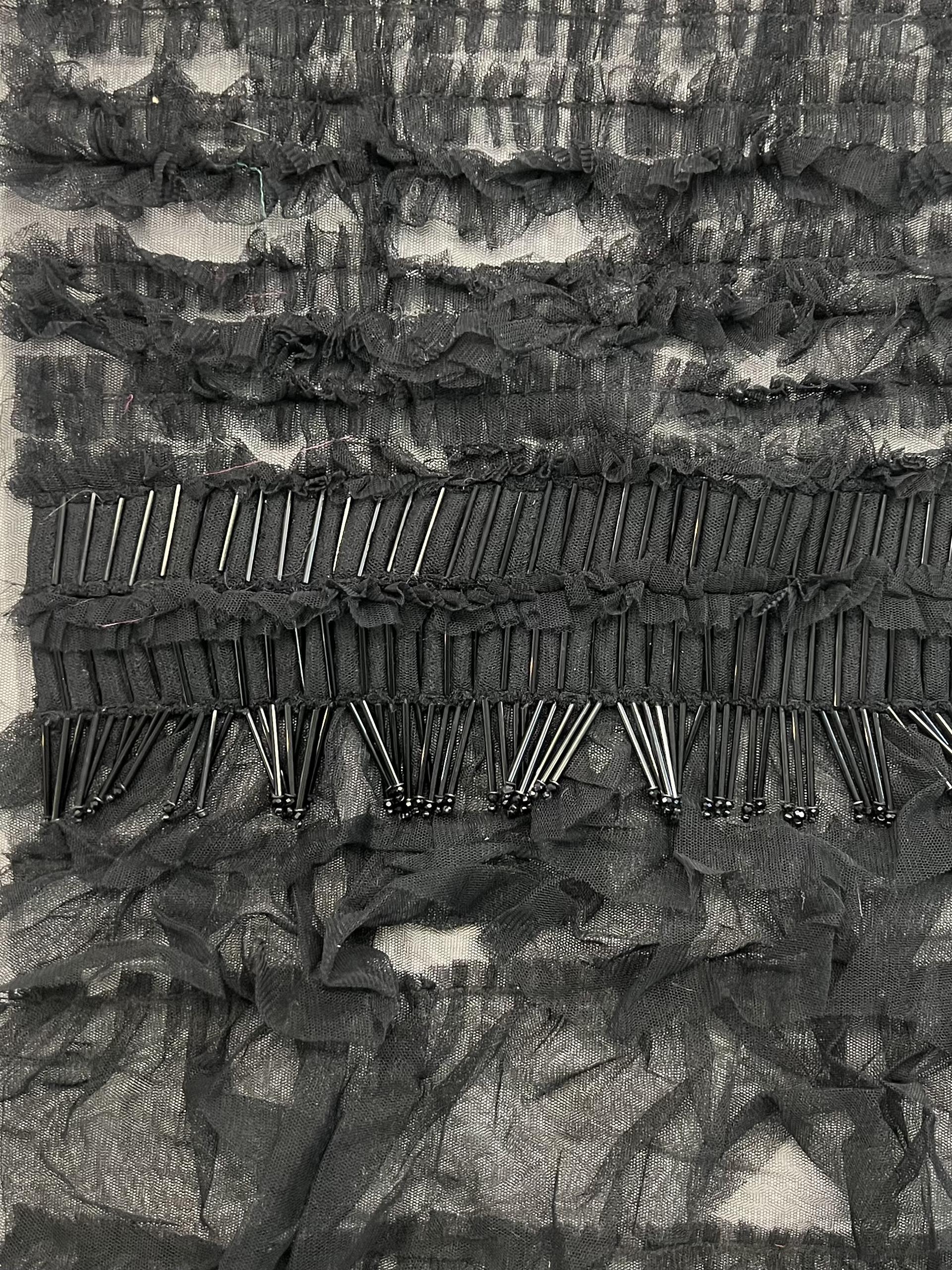 Beaded Ruffled Tulle Novelty