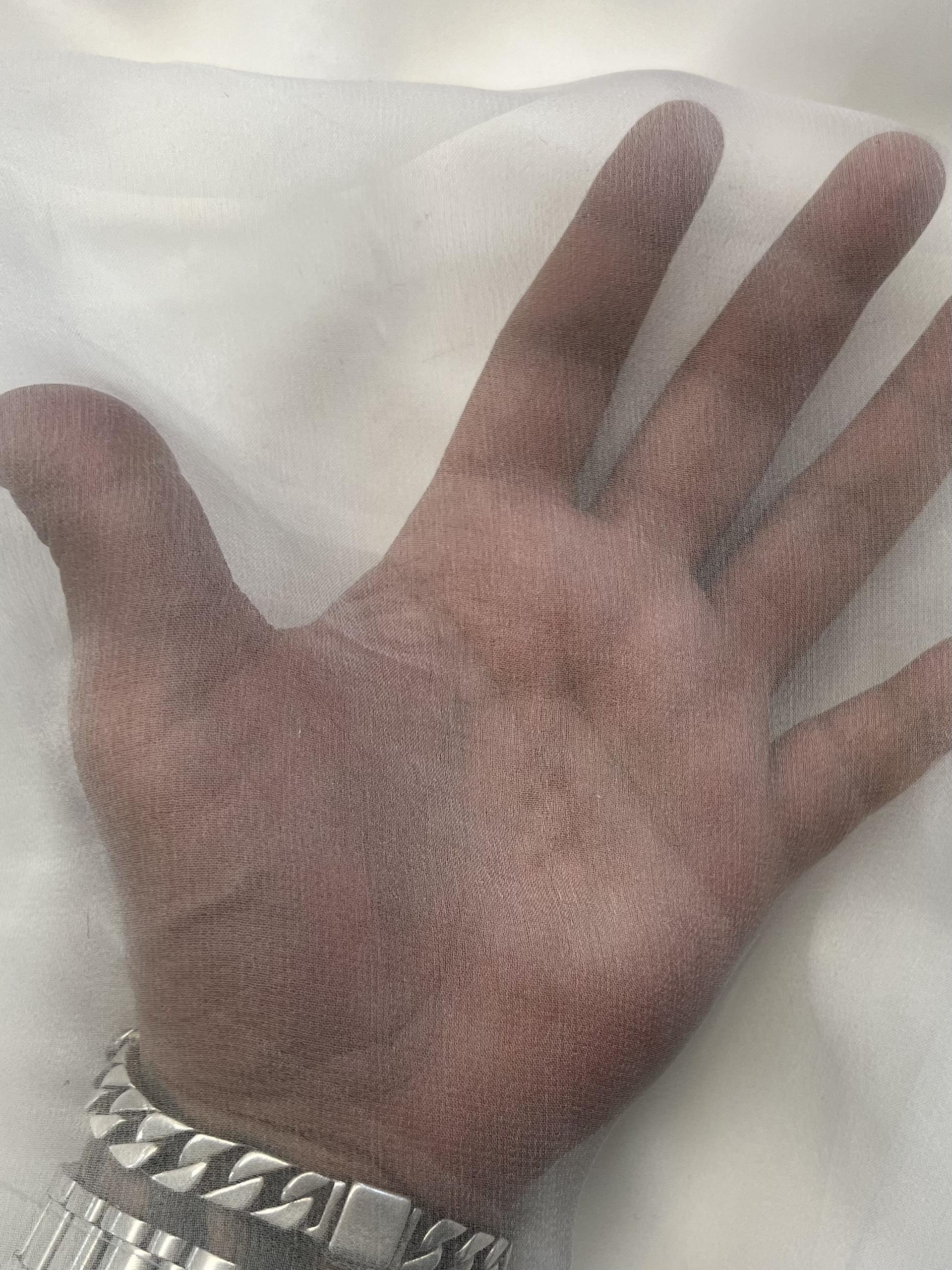 Extra-fine Couture Silk Chiffon in Ghost White