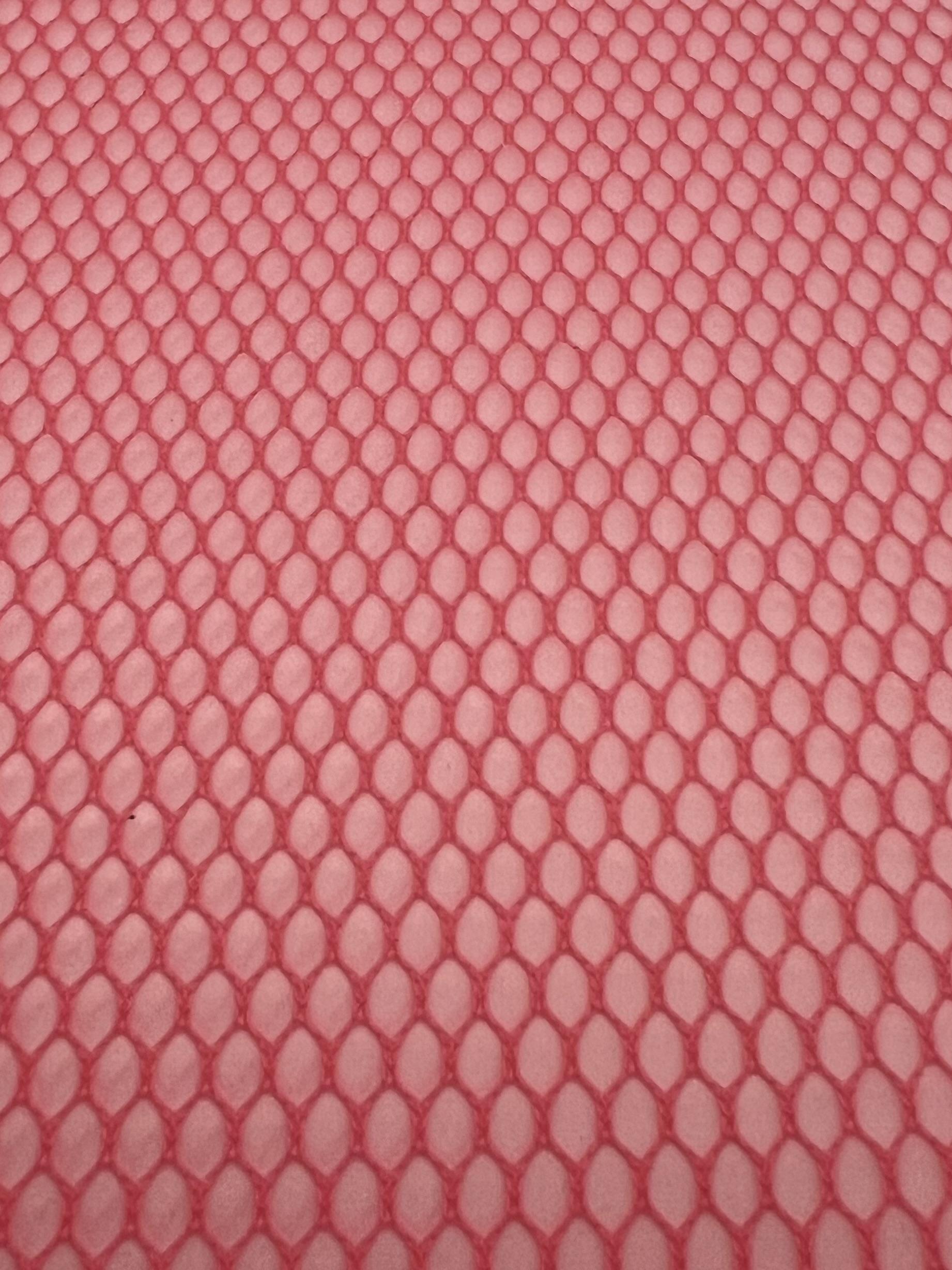 Fishnet in Acetate-blend Frosted PVC in Red