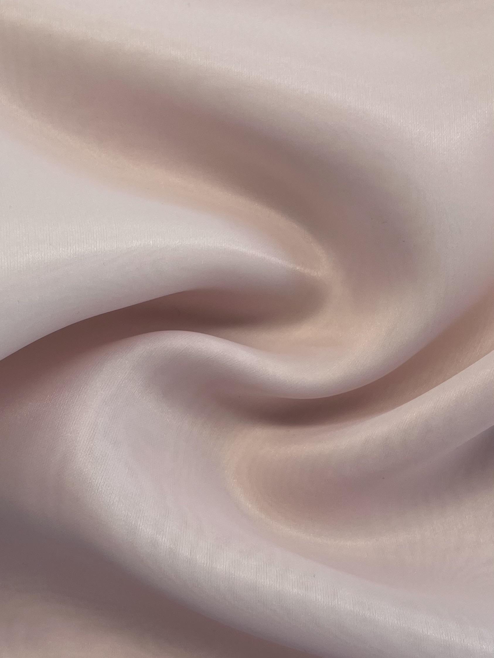 Polyester Satin Organza in Sakura Pink