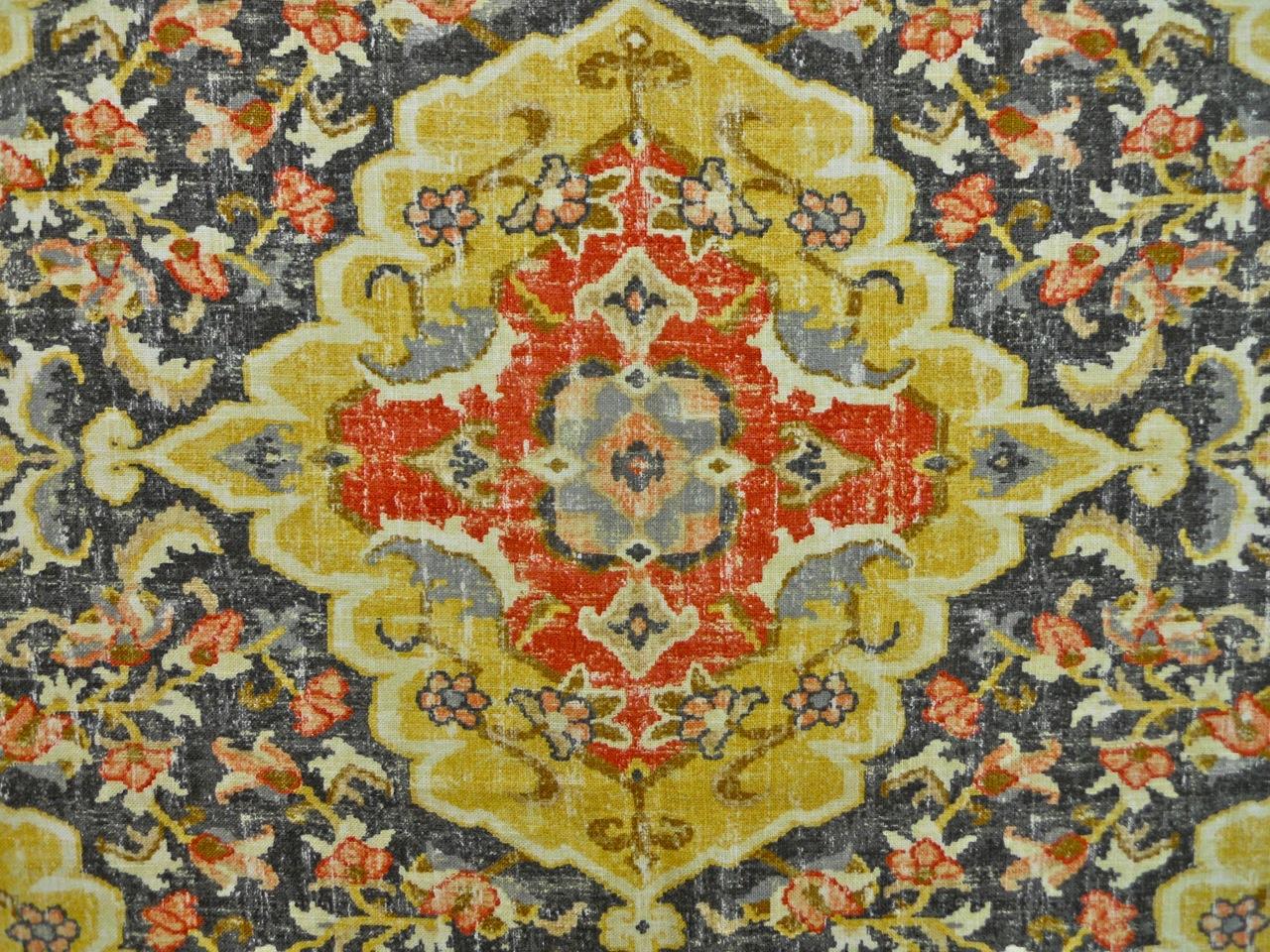 Linen Viscose Upholstery Indian Print0