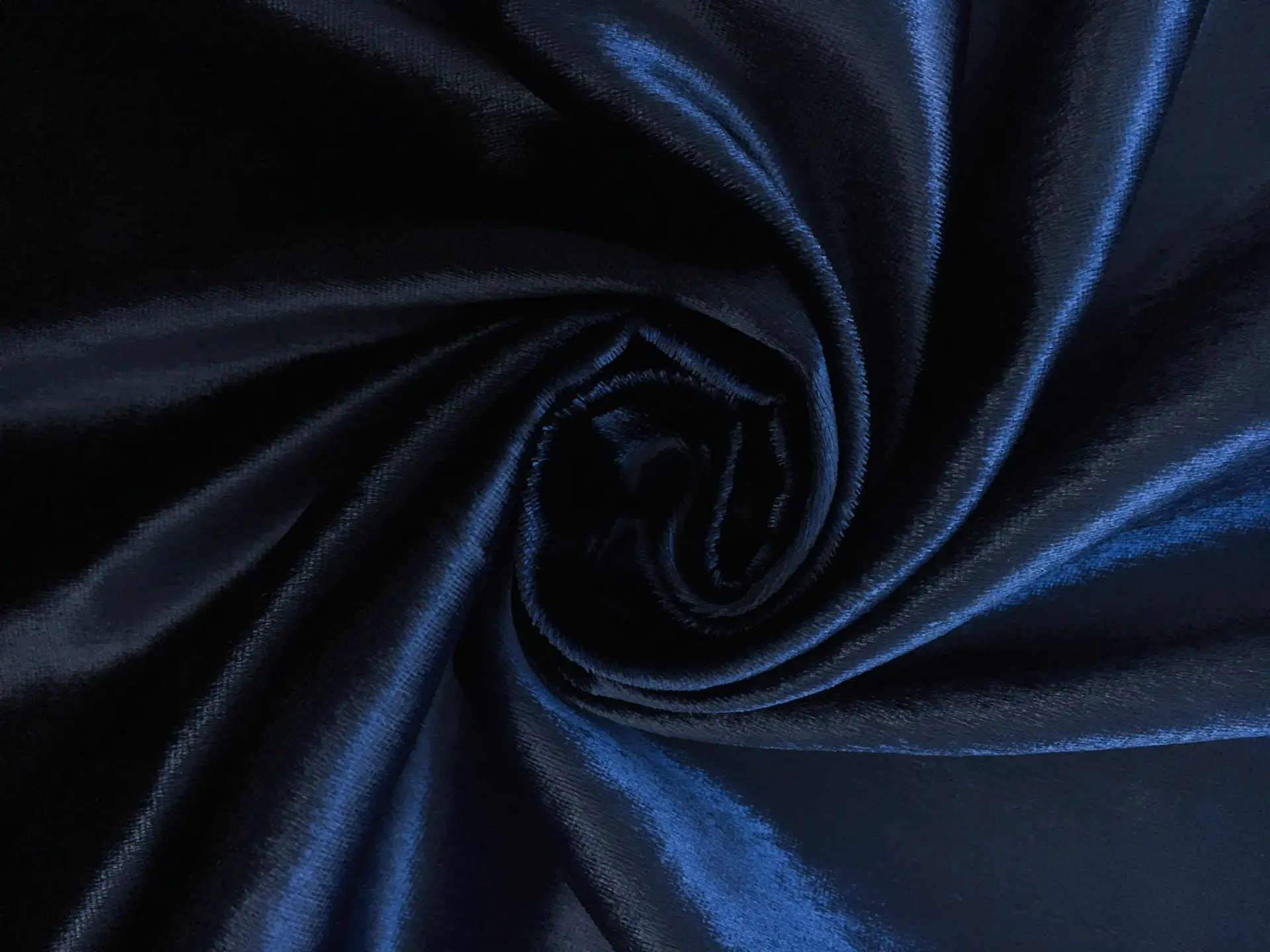 Nylon/Acetate Panné Velvet in Navy0