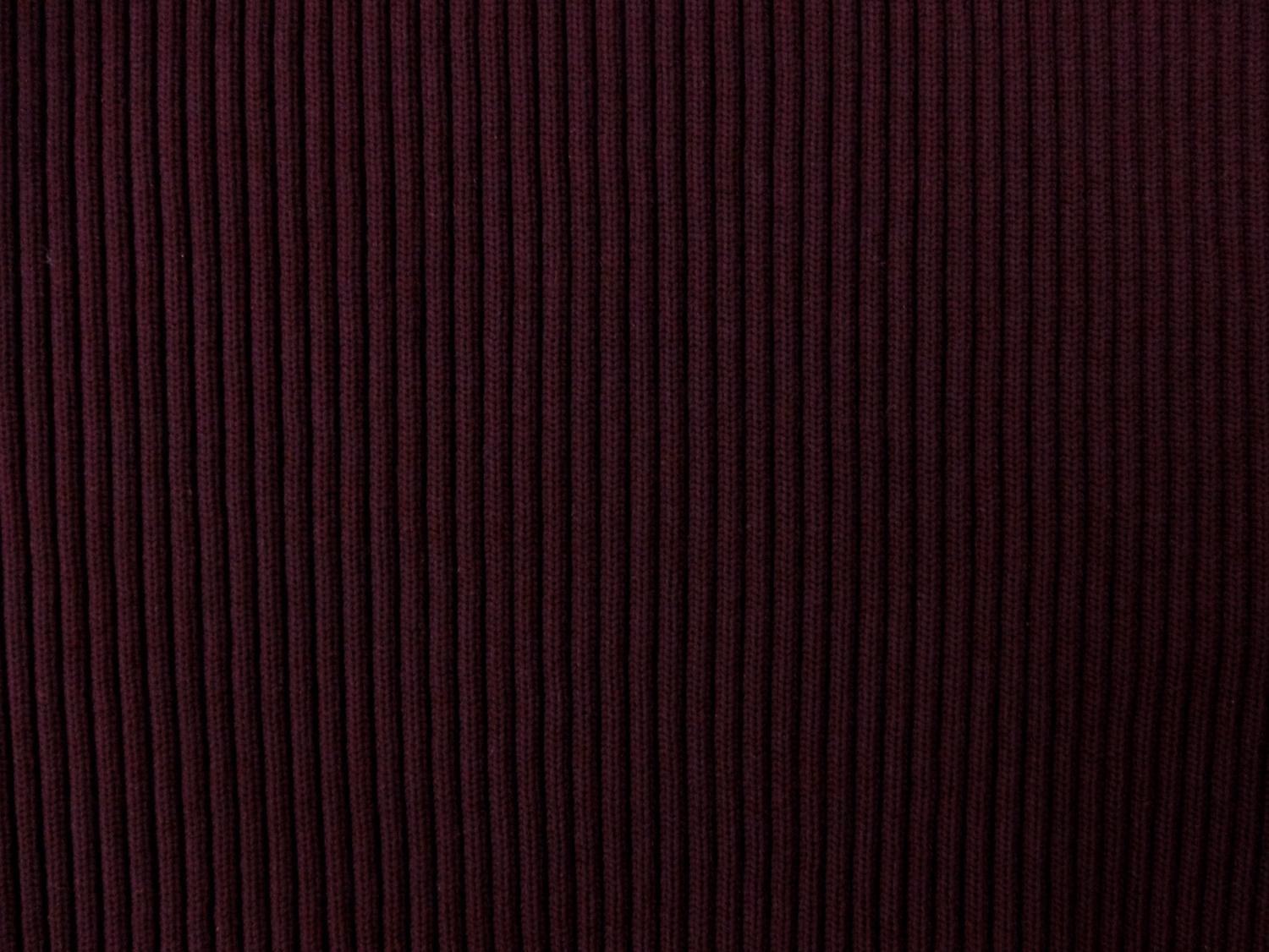 Nylon Rib Knit in Burgundy1