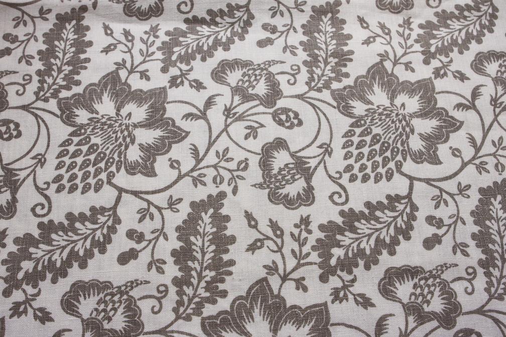 Linen Upholstery Floral Print0