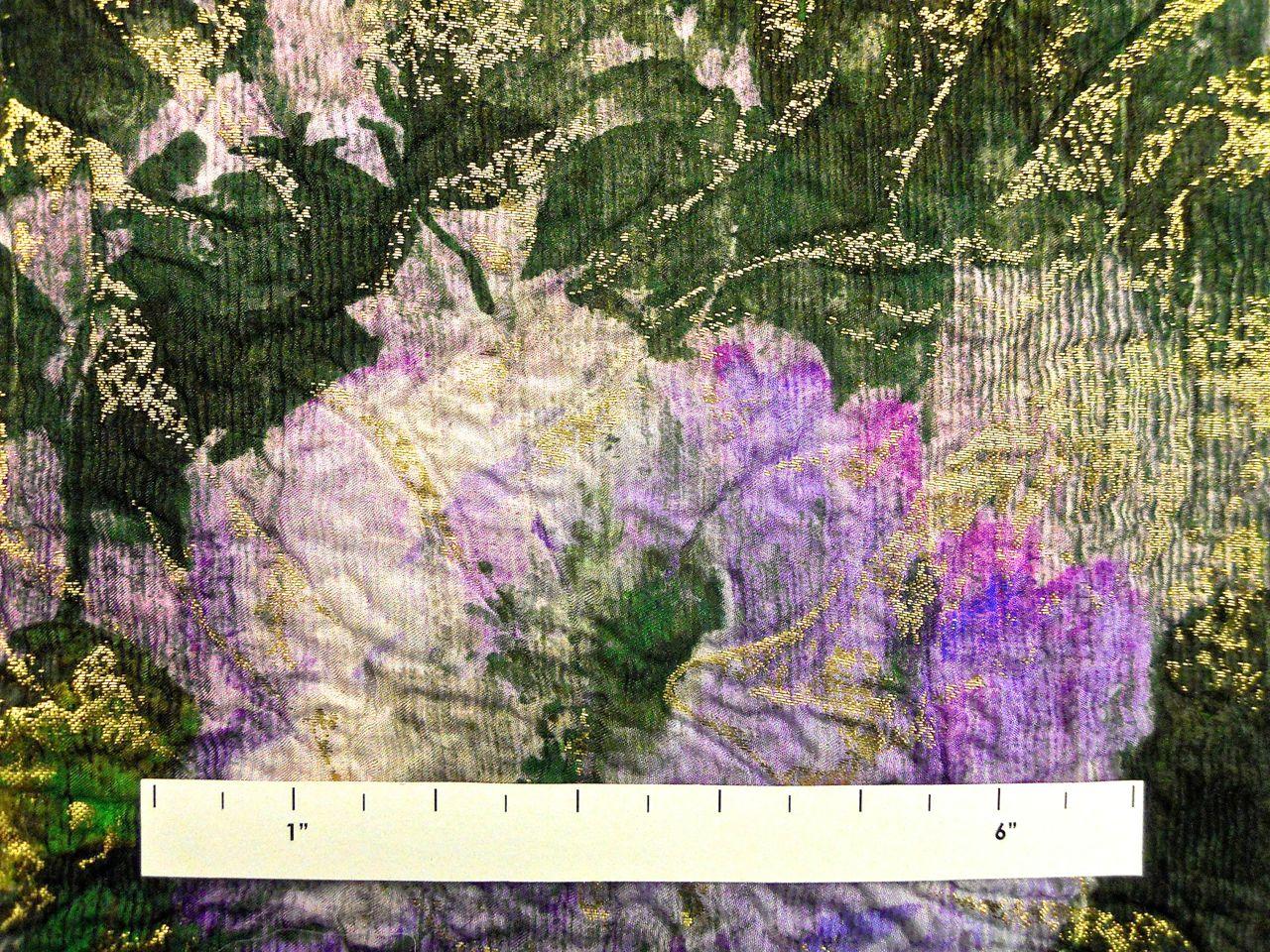 Metallic Silk Blend Cloqué1