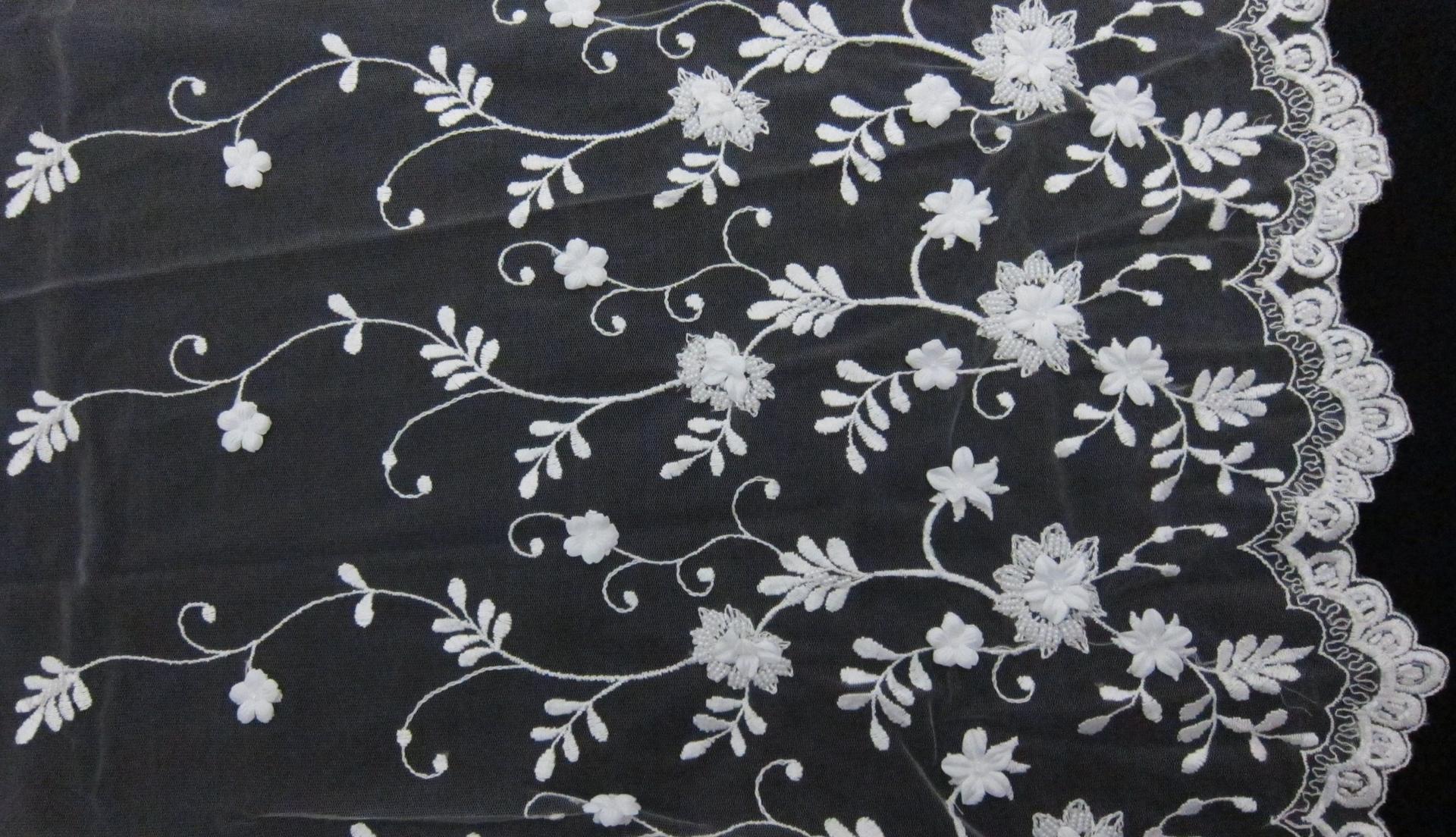 Beaded Embroidered Illusion0