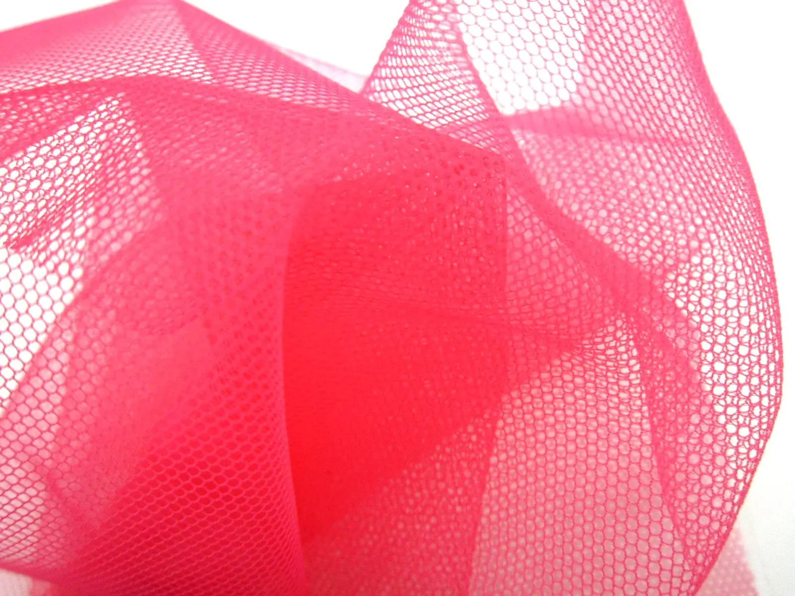 Italian Nylon Tulle in Framboise