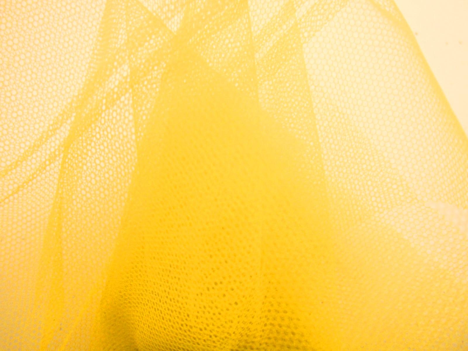 Italian Nylon Tulle in Giallo1