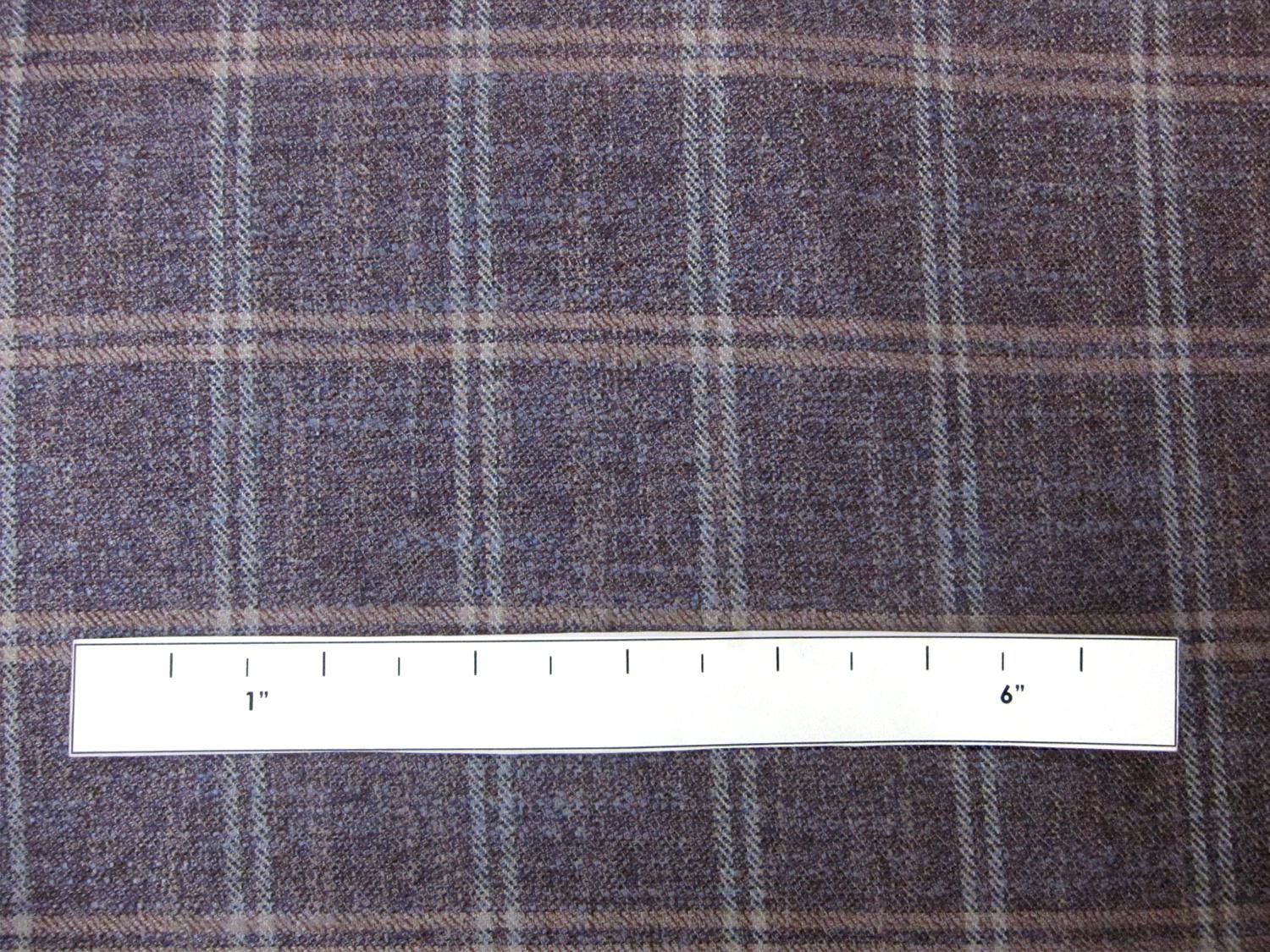 Italian Bamboo Plaid Suiting 1