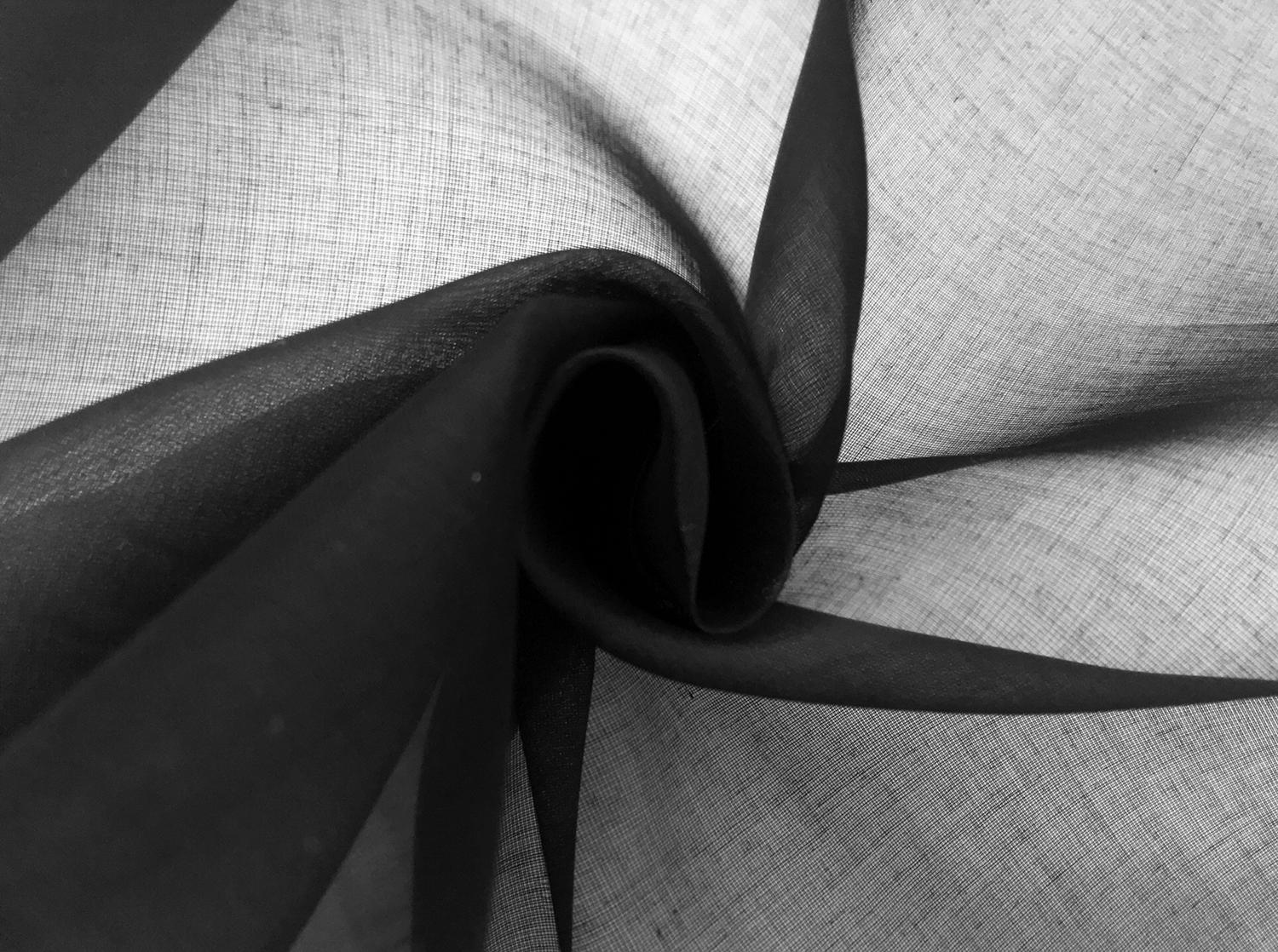 Swiss Cotton Organdy in Black