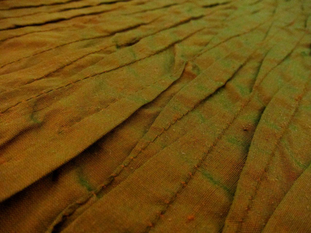 Iridescent Tucked Silk Shantung2