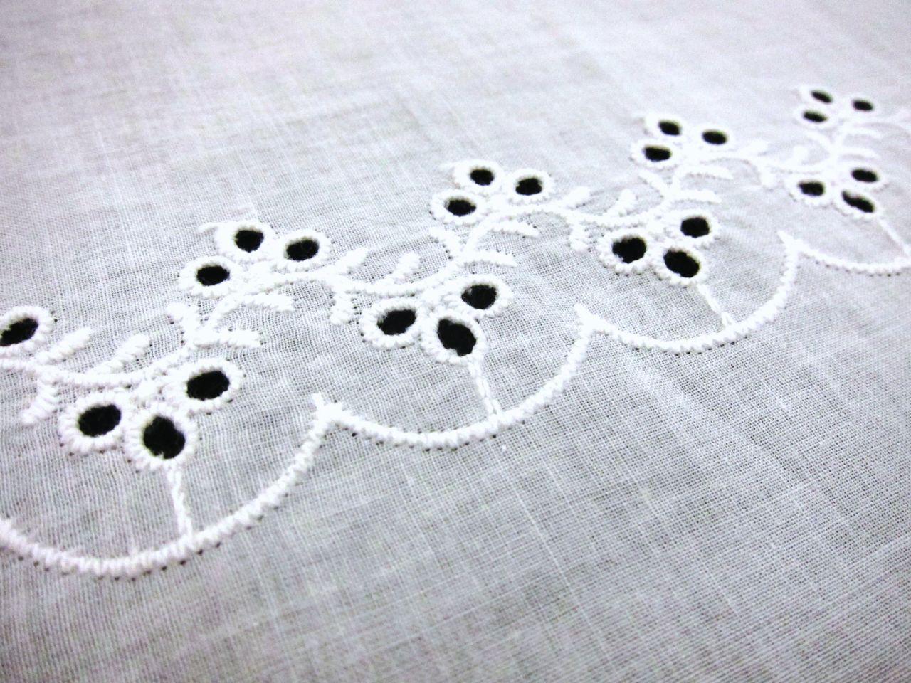 Cotton Eyelet in White2
