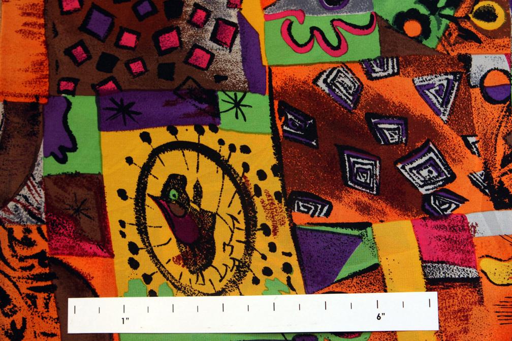 Printed Silk Crepe de Chine0