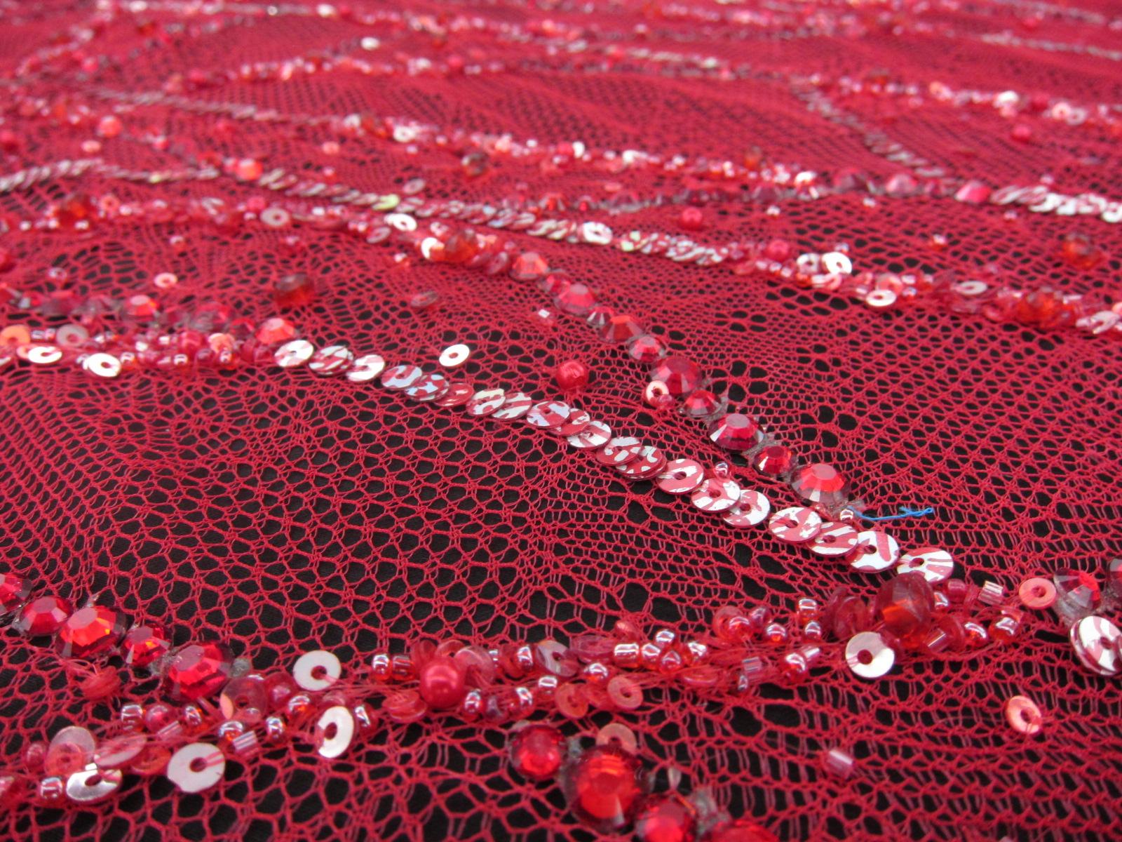 Beaded Novelty Tulle0