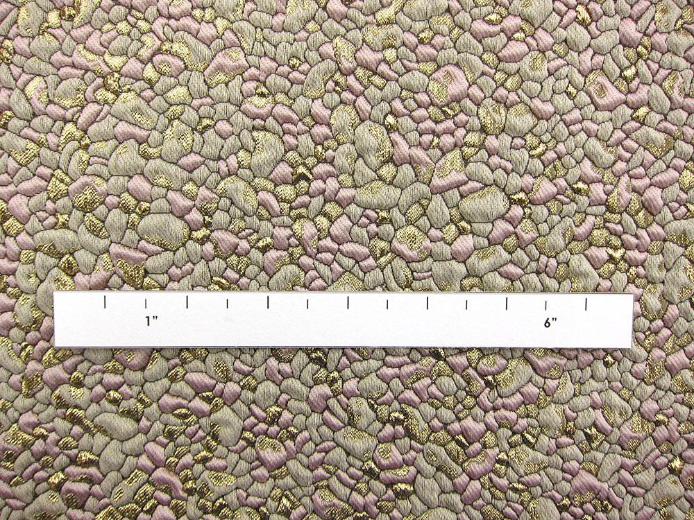 French Metallic Cloqué with a Pebble Texture2