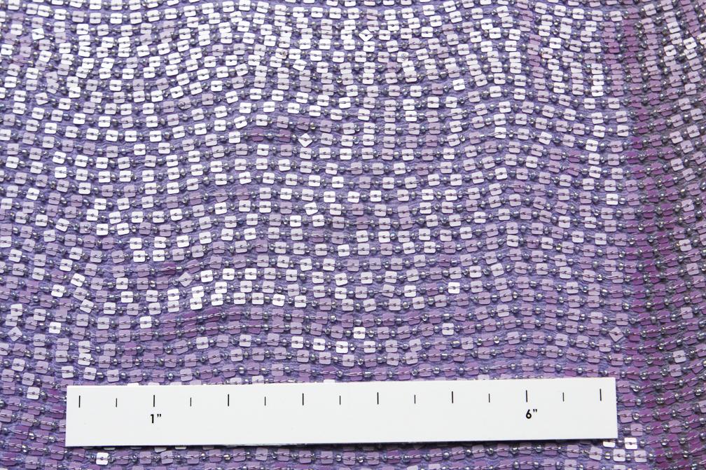 Sequins on Silk Chiffon1