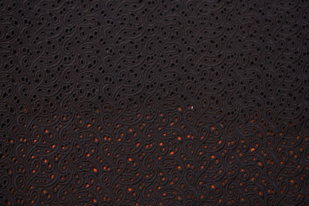 Cotton Eyelet in Black0