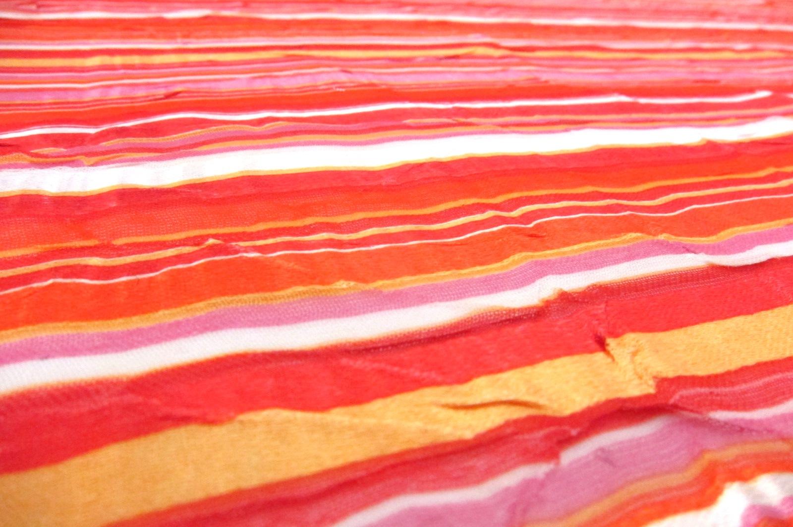 Printed Satin Stripe Chiffon2