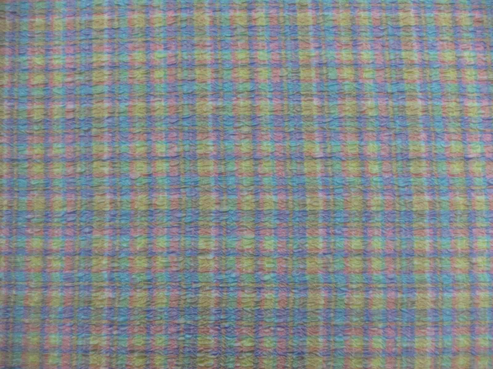 Plaid Poly Rayon Cloqué1