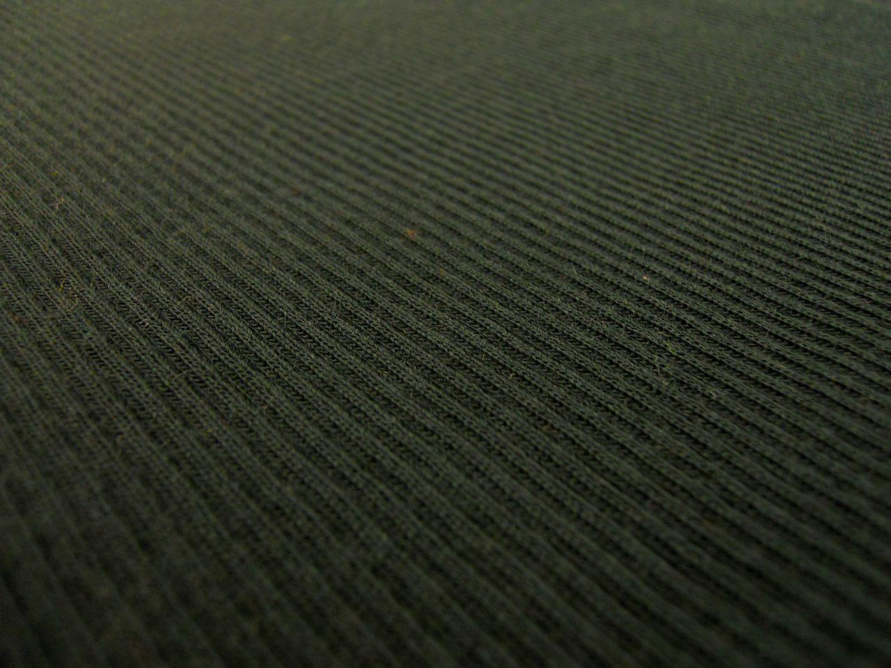 Virgin Wool Rib Knit in Dark Hunter2