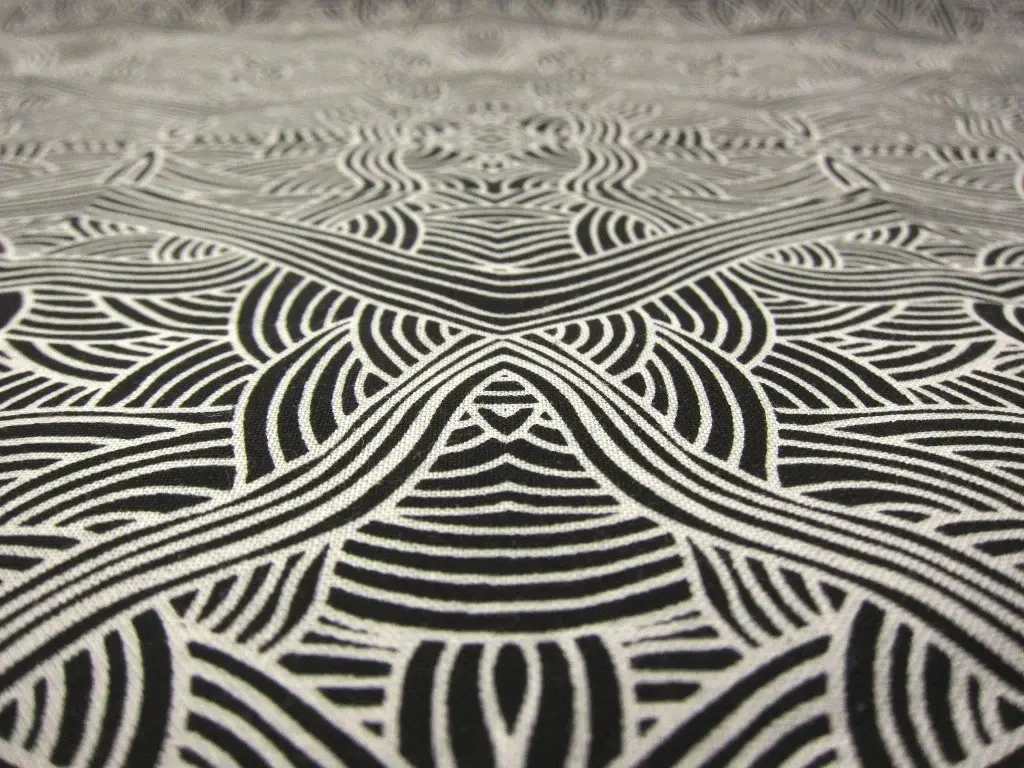 Australian Cotton Print With Aboriginal Motif2