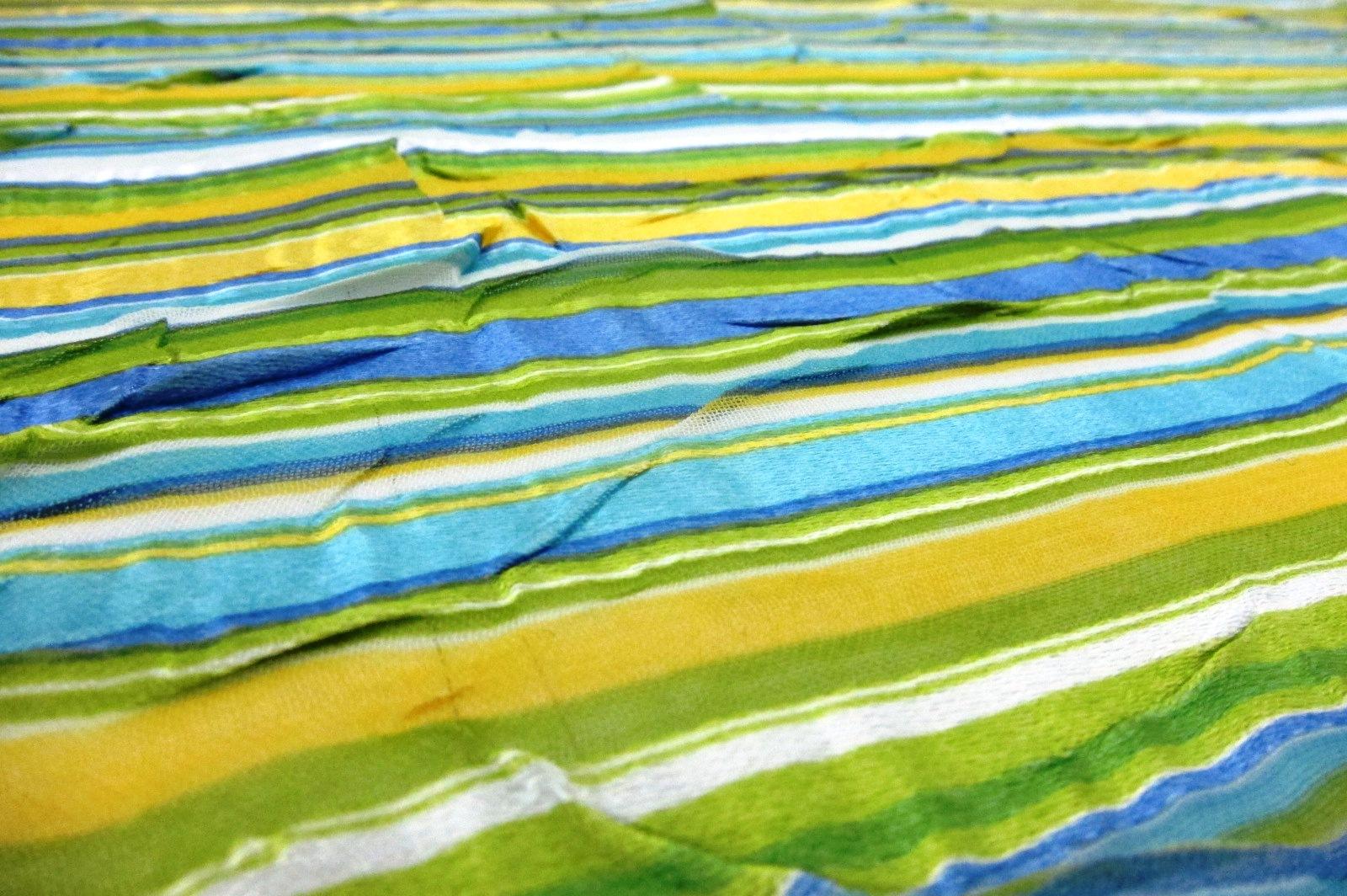 Printed Satin Stripe Chiffon2