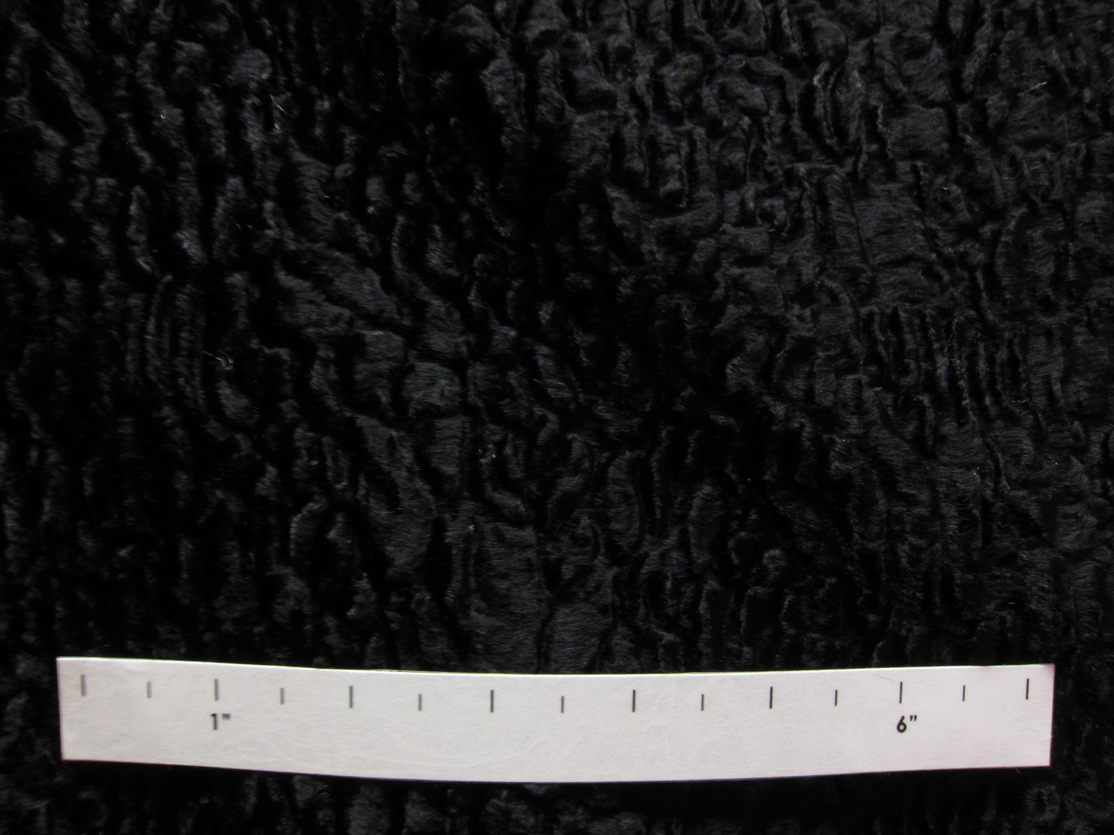 Persian Velvet Faux Fur in Black1