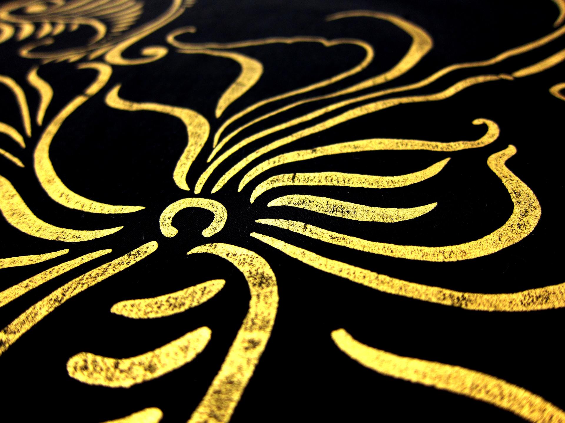 Metallic Print Silk Doupioni2