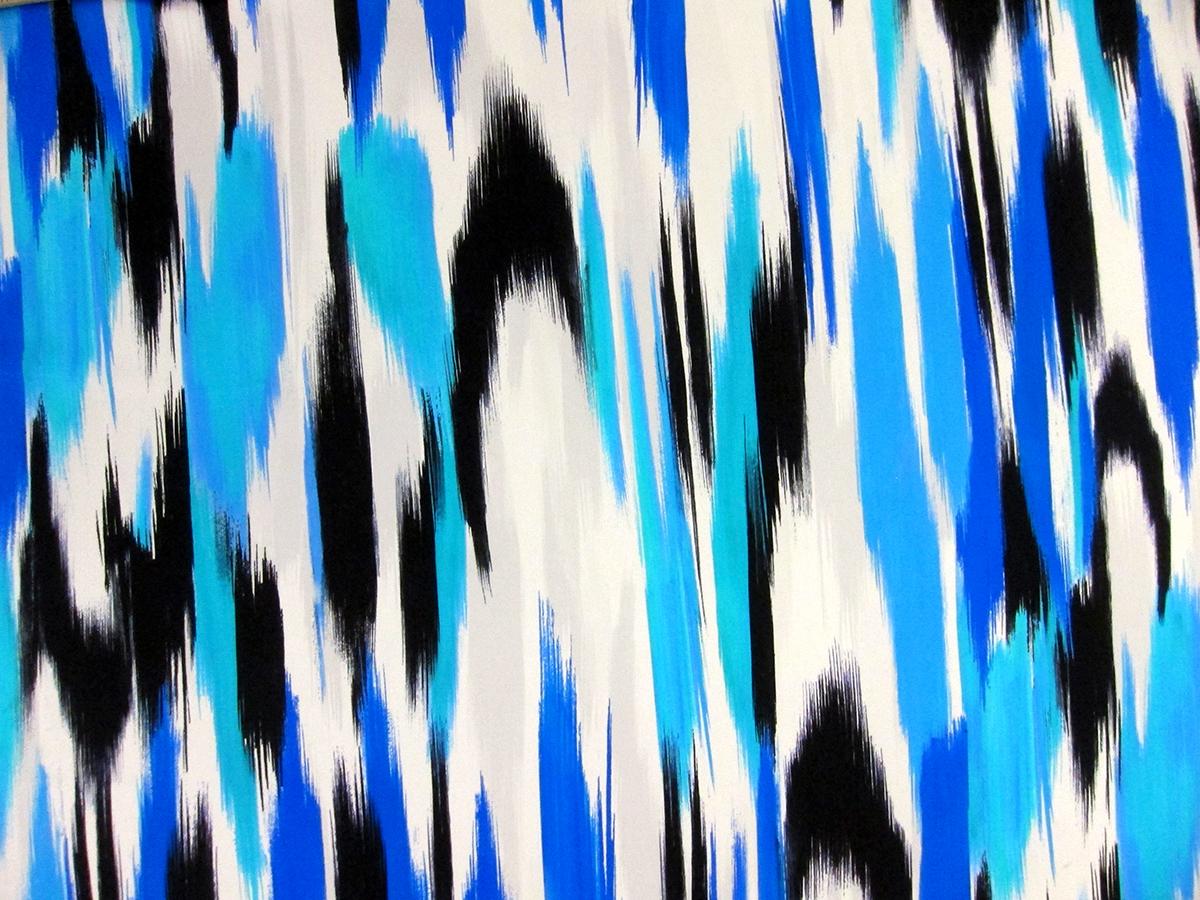 Printed Silk Charmeuse0