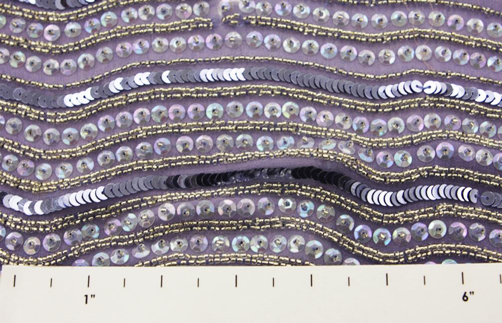 Sequins on Silk Chiffon1