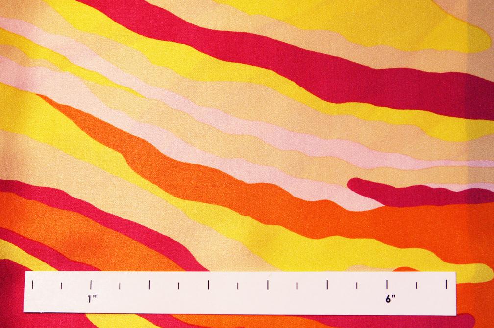 REDUCED Printed Silk Charmeuse0