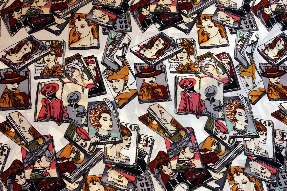 Printed Silk Crepe de Chine1