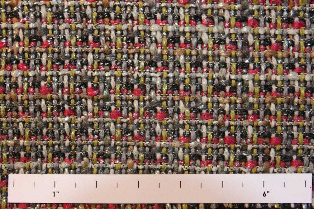 Wool Metallic Tweed0