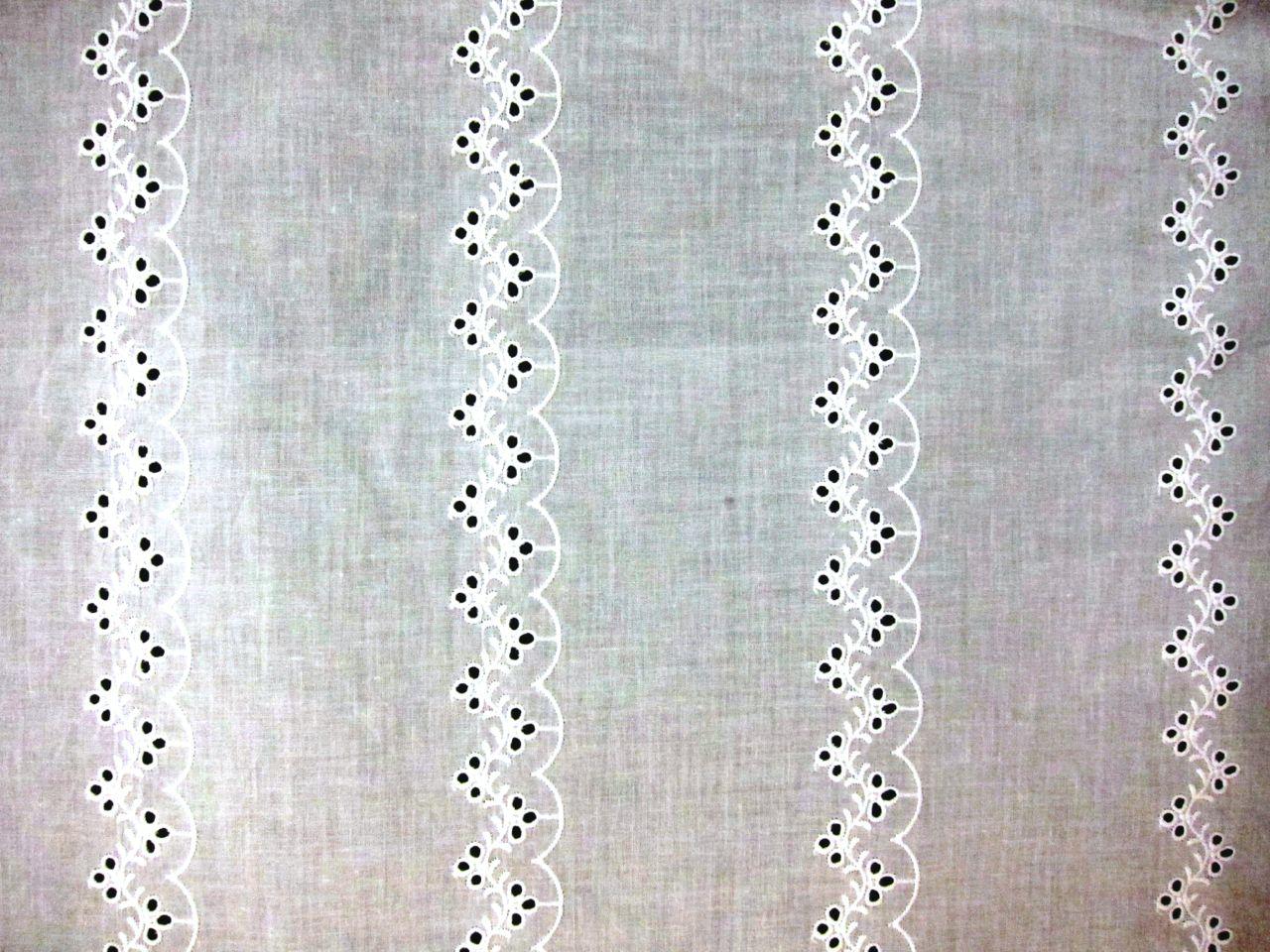 Cotton Eyelet in White0