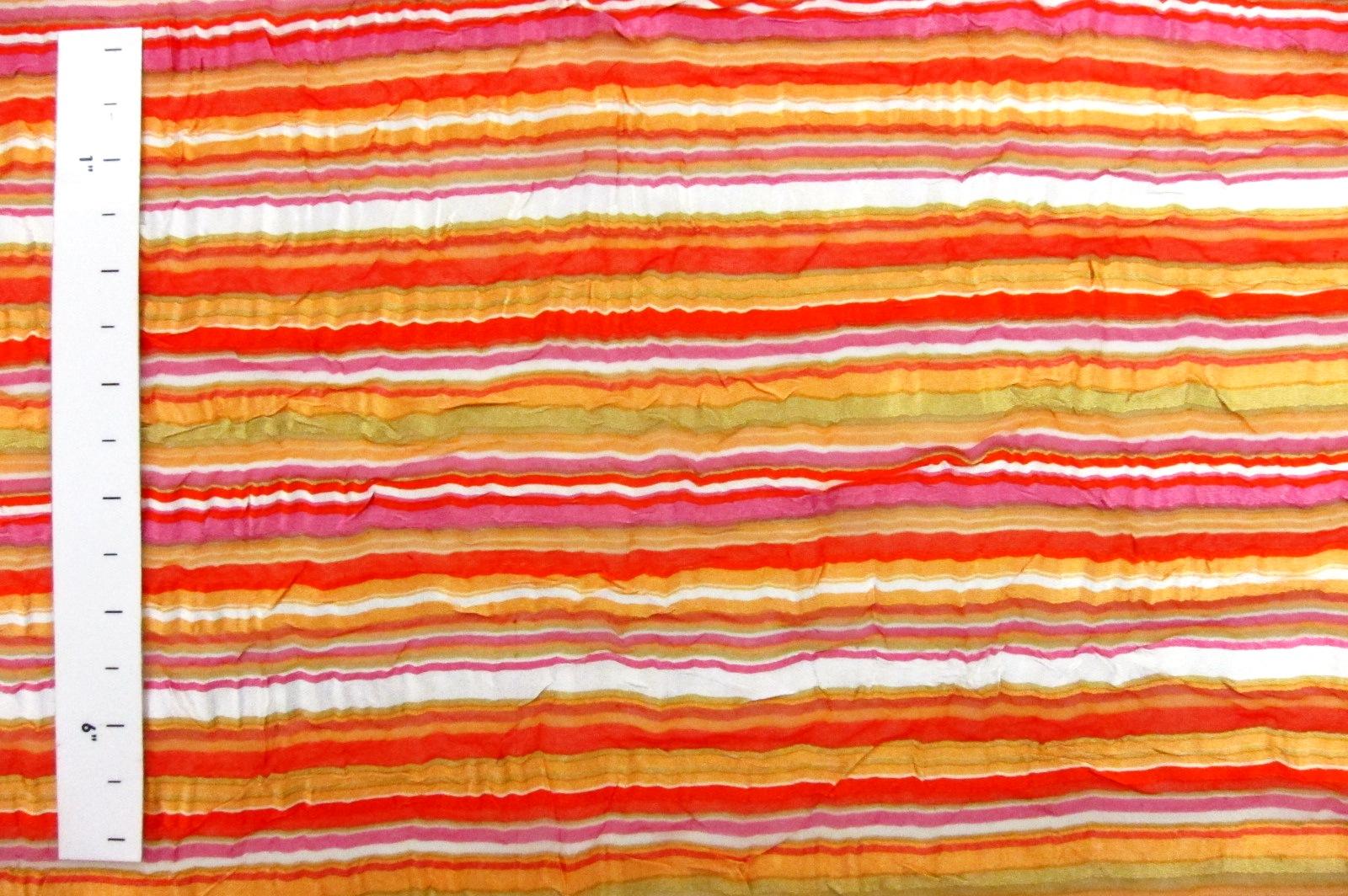 Printed Satin Stripe Chiffon1