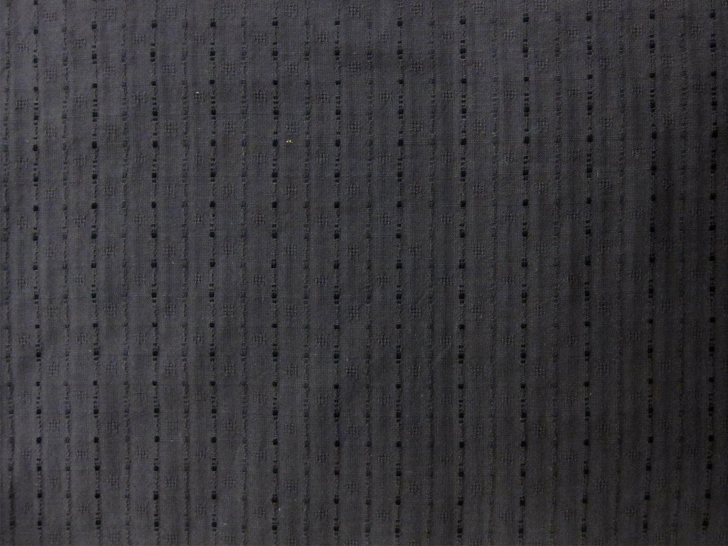 Cotton Woven Novelty Stripe in Smoke Grey