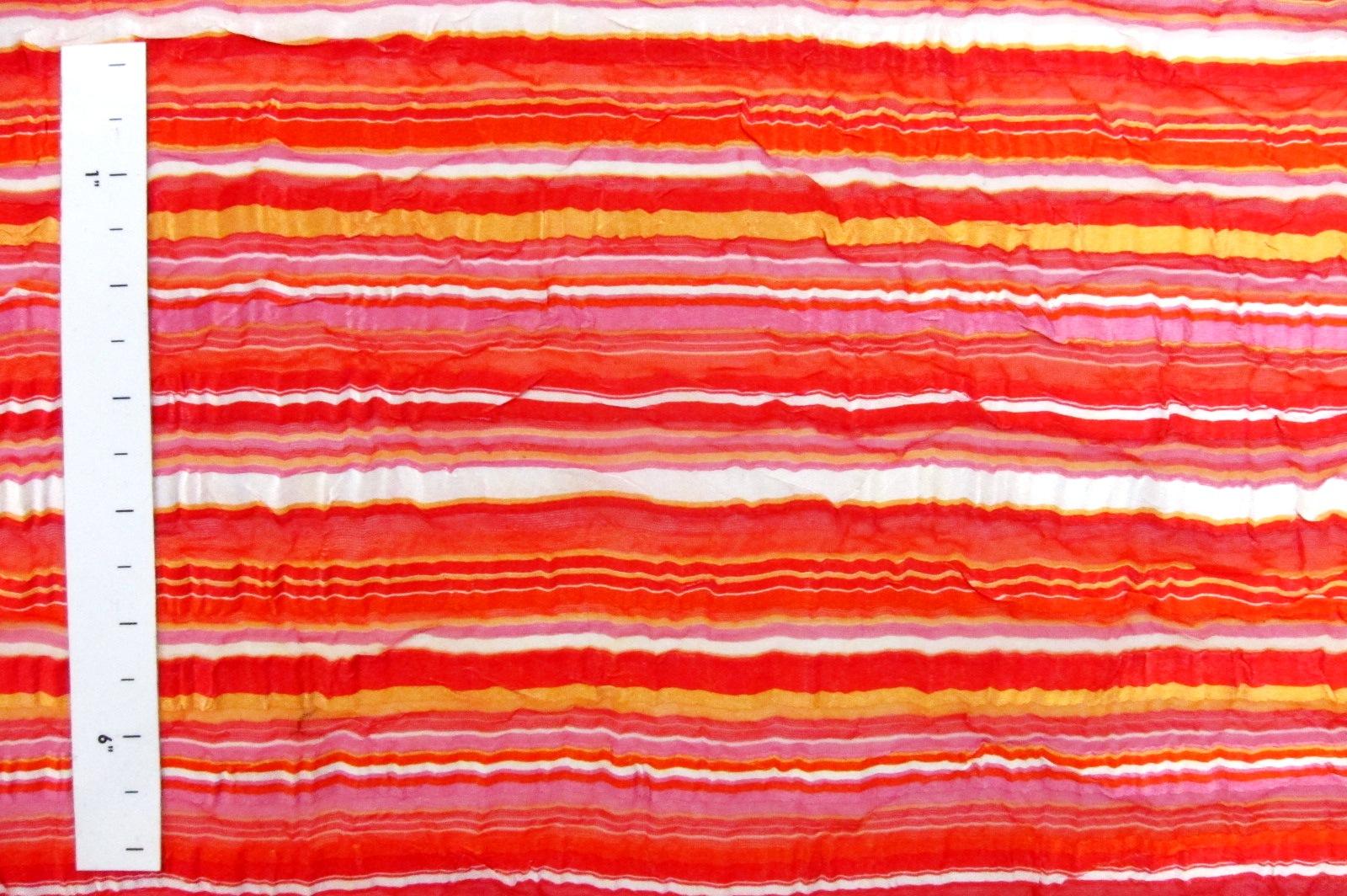 Printed Satin Stripe Chiffon1