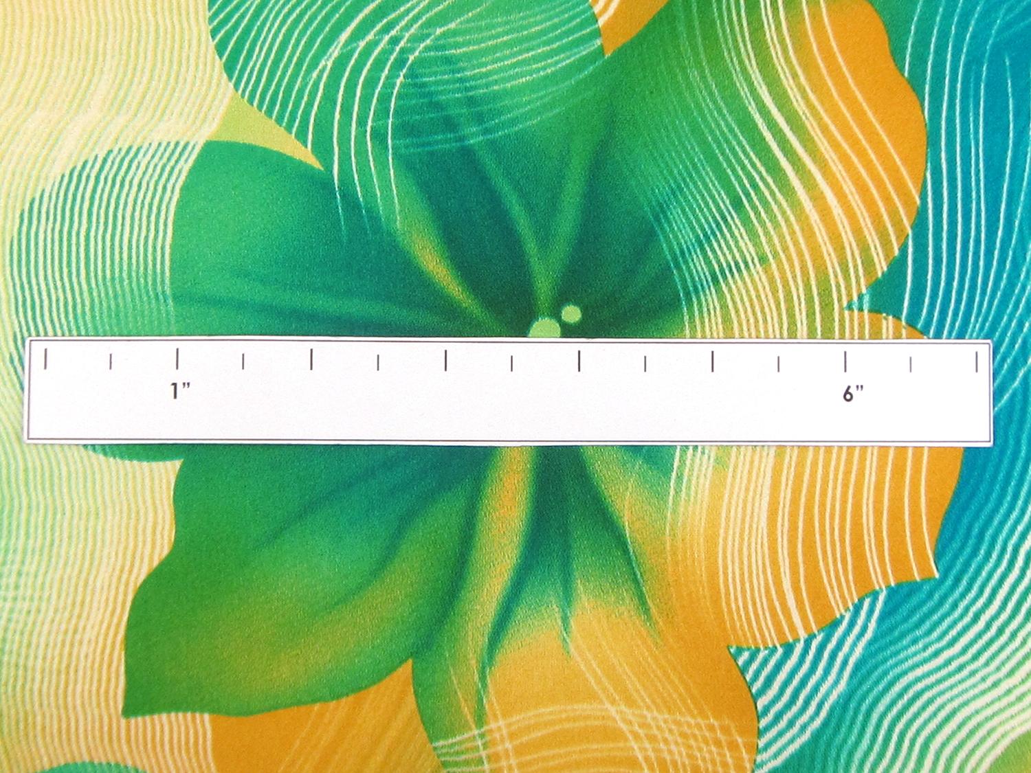 Printed Silk Charmeuse with Swirls and Large Flowers1