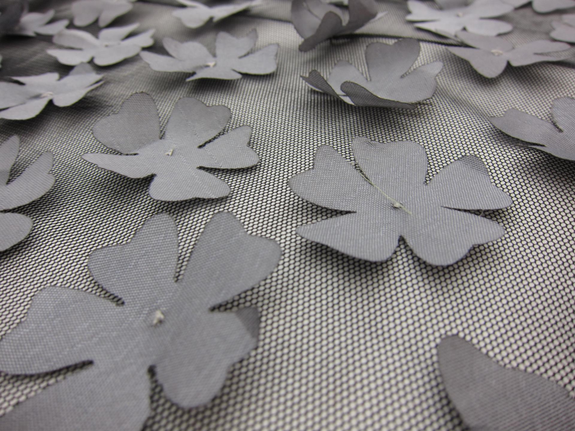 Flowers Appliqué on Tulle2