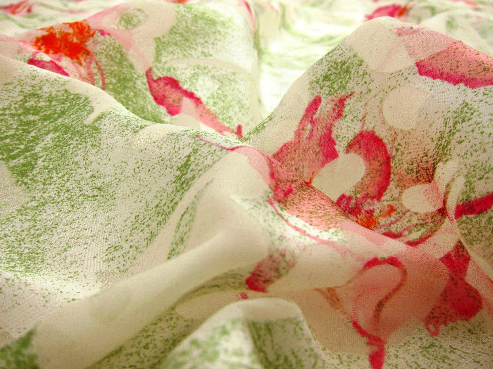 Printed Silk Burnout Chiffon2