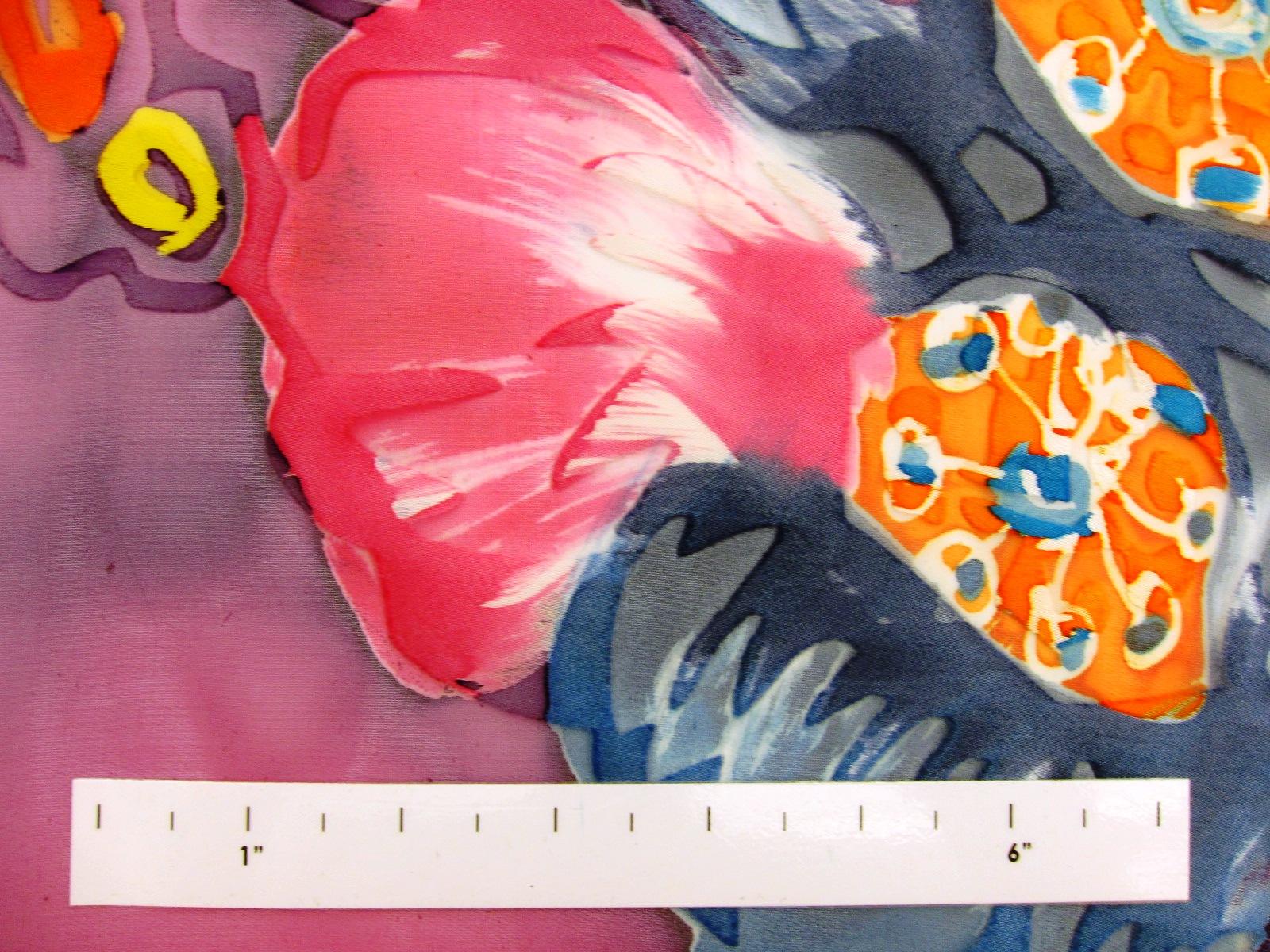 Printed Silk Burn out Chiffon1