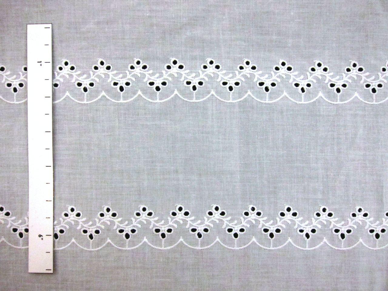 Cotton Eyelet in White1