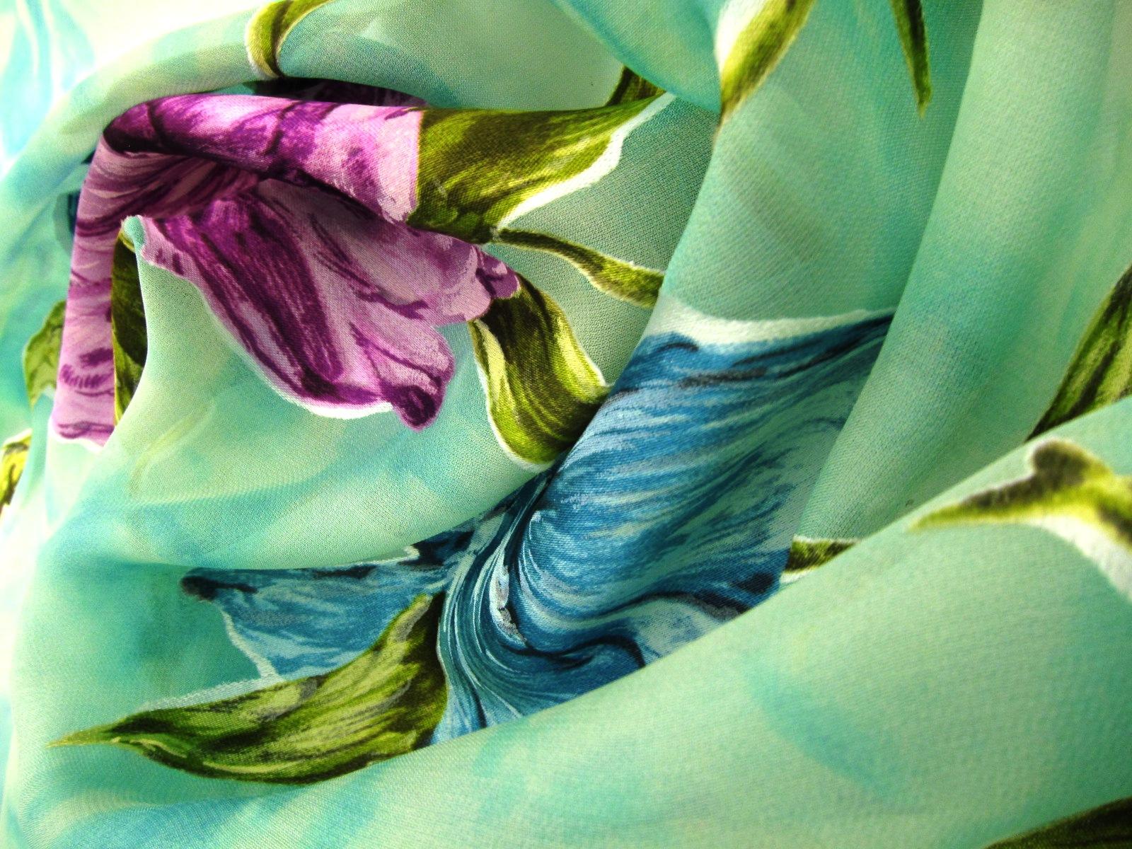 Printed Silk Burn out Chiffon2